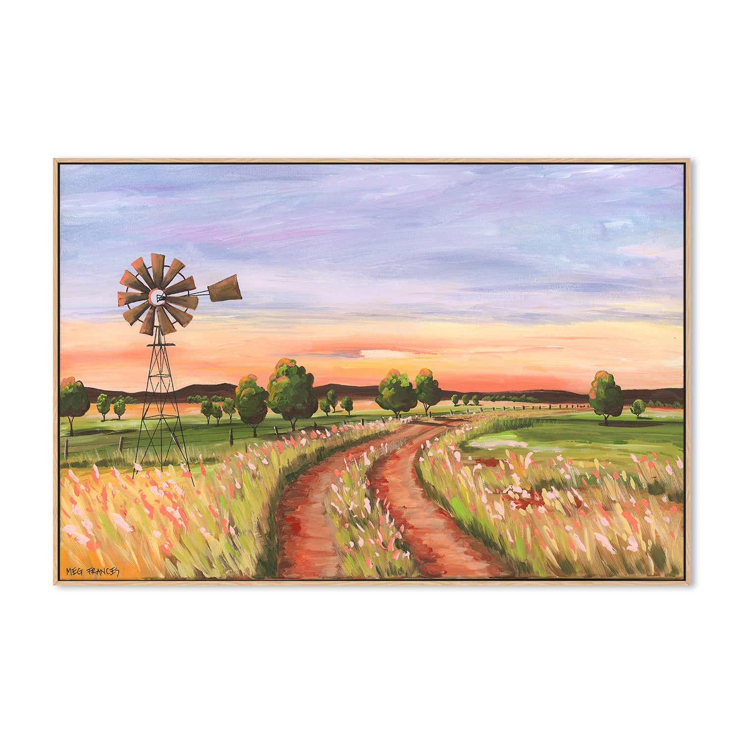 wall-art-print-canvas-poster-framed-Back Road, Style B , By Meg Frances-4