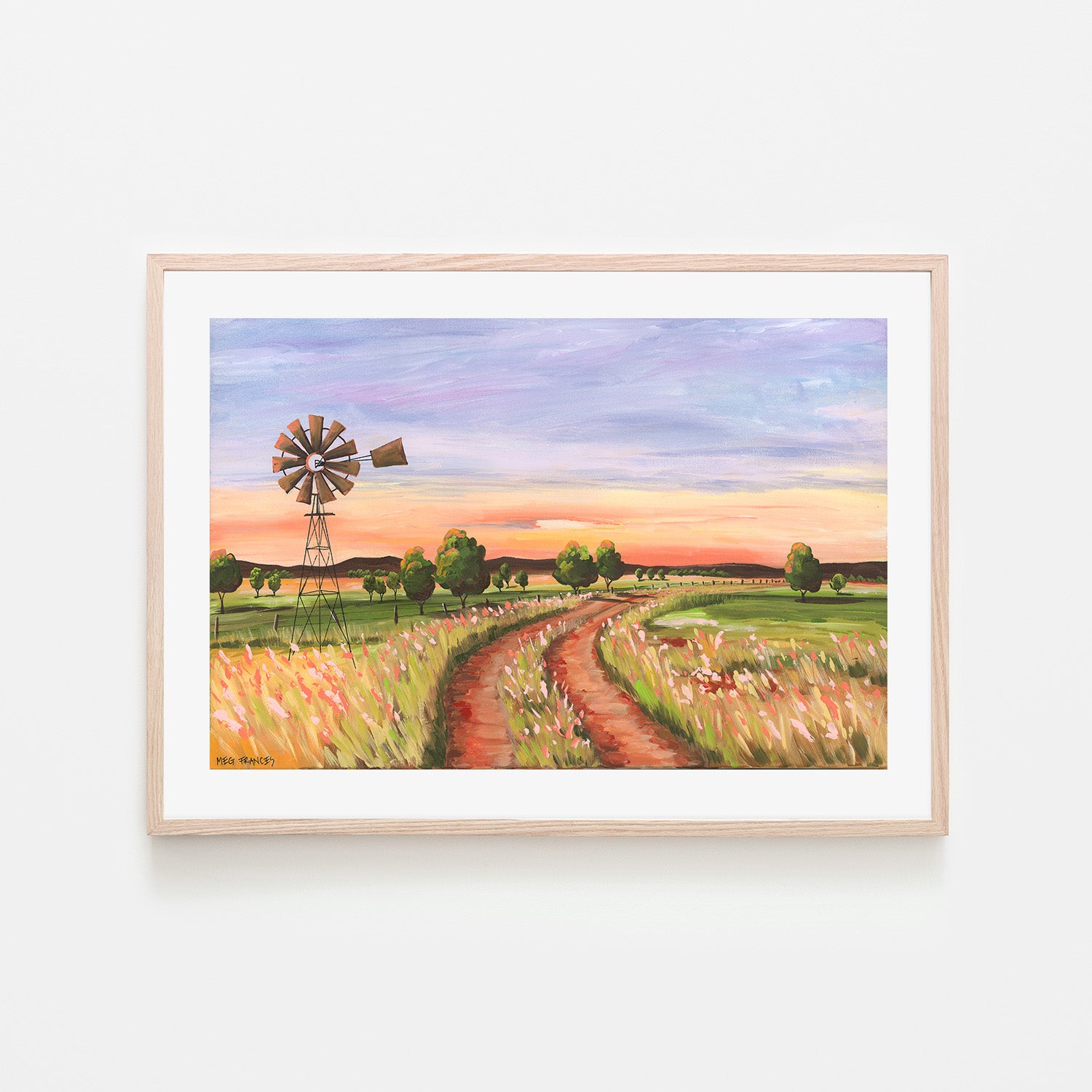 wall-art-print-canvas-poster-framed-Back Road, Style B , By Meg Frances-6