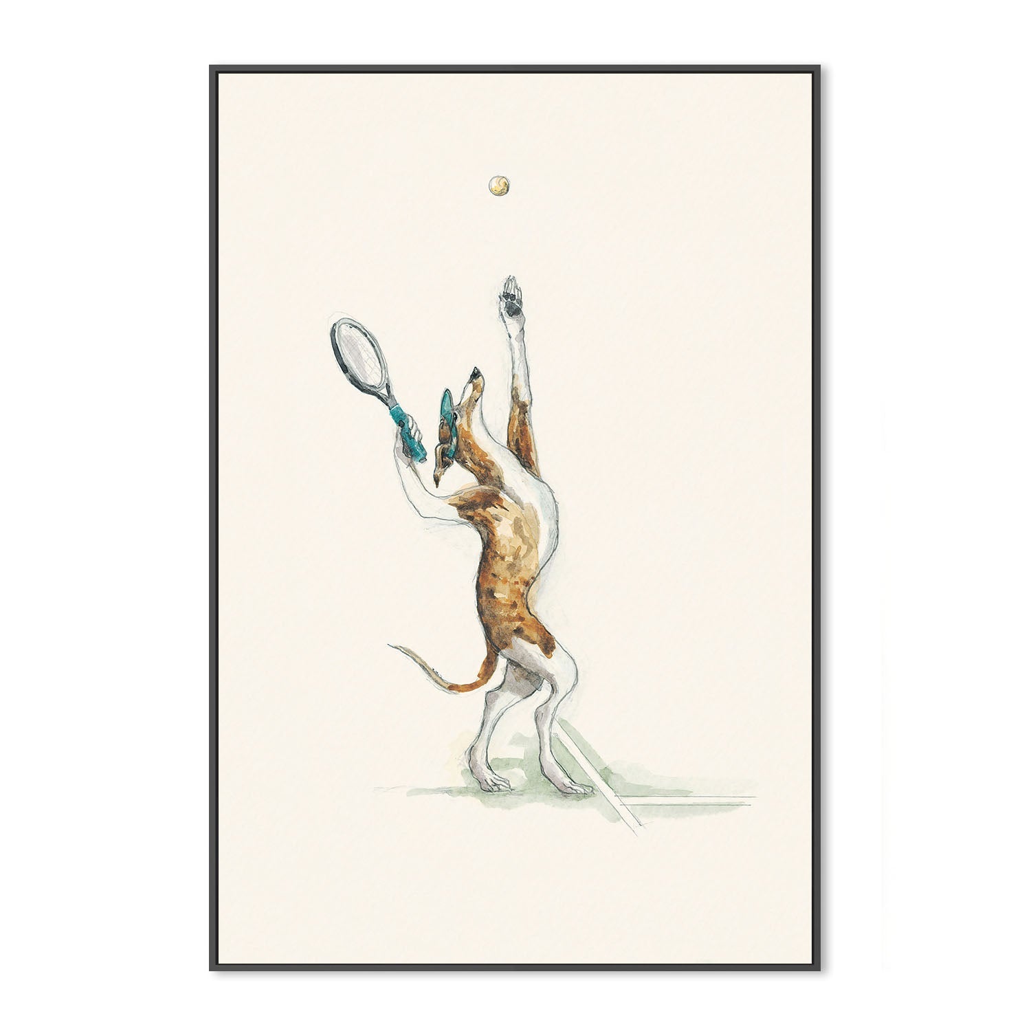 wall-art-print-canvas-poster-framed-Badminton Practice , By Animo Alphabets-3