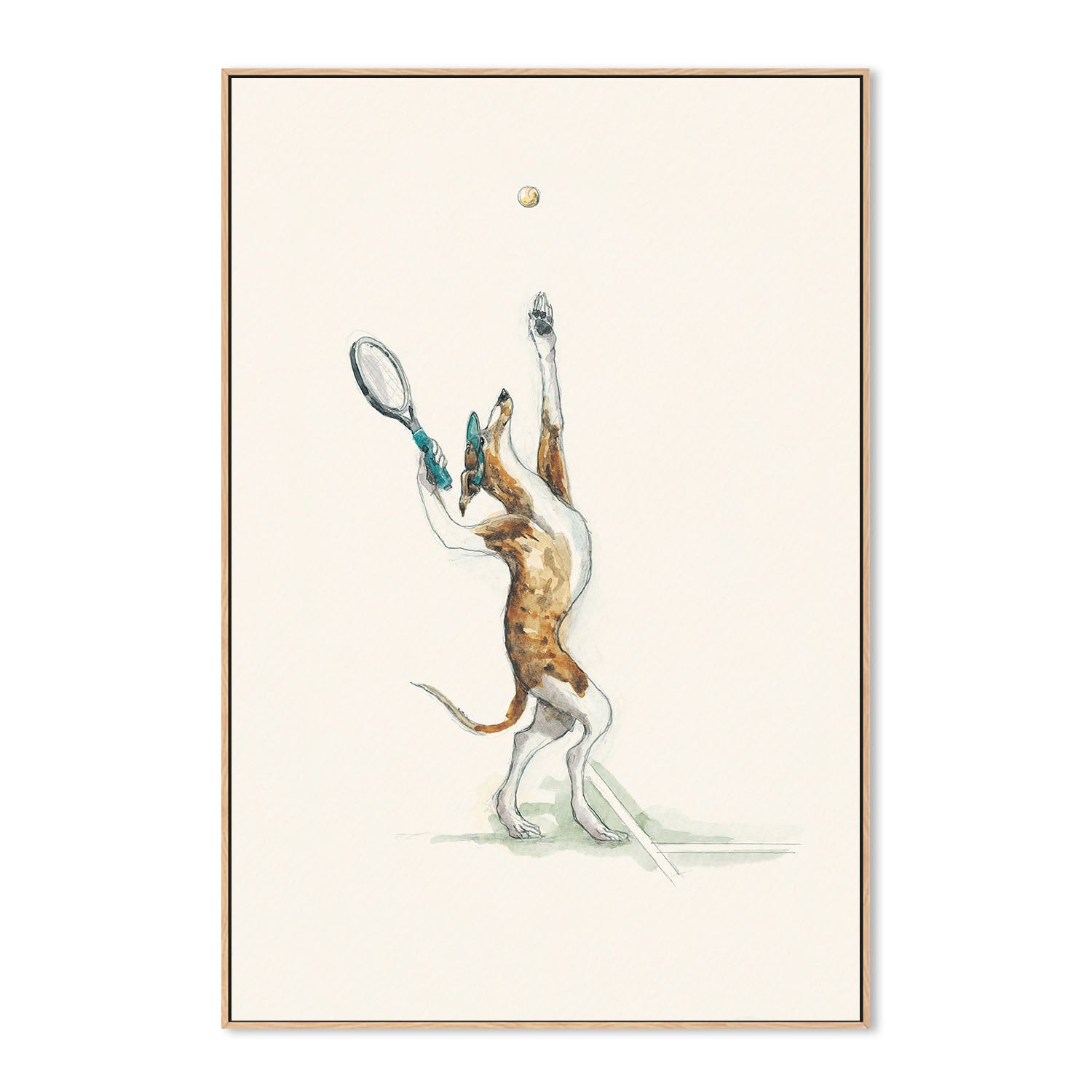 wall-art-print-canvas-poster-framed-Badminton Practice , By Animo Alphabets-4