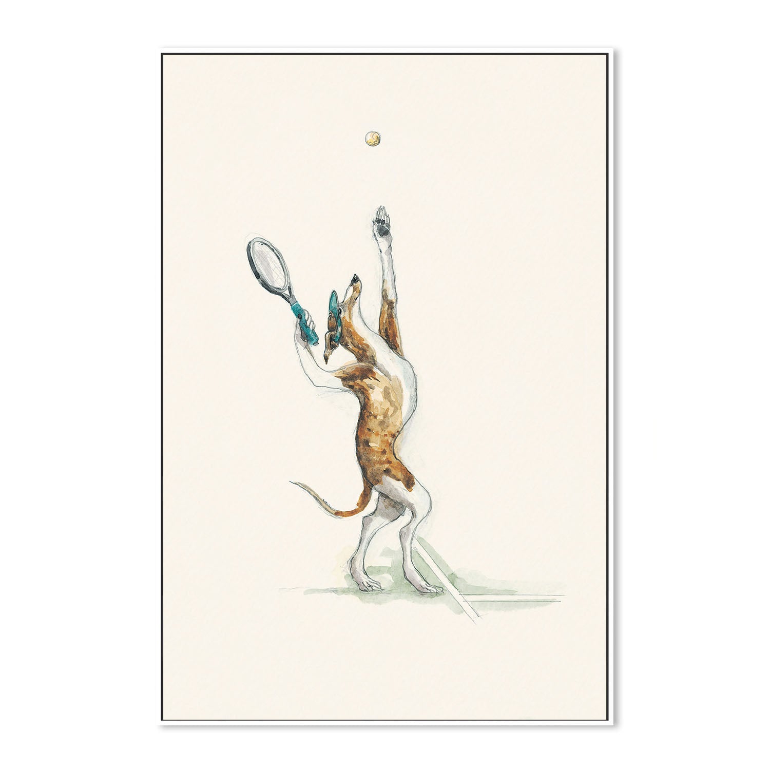 wall-art-print-canvas-poster-framed-Badminton Practice , By Animo Alphabets-5