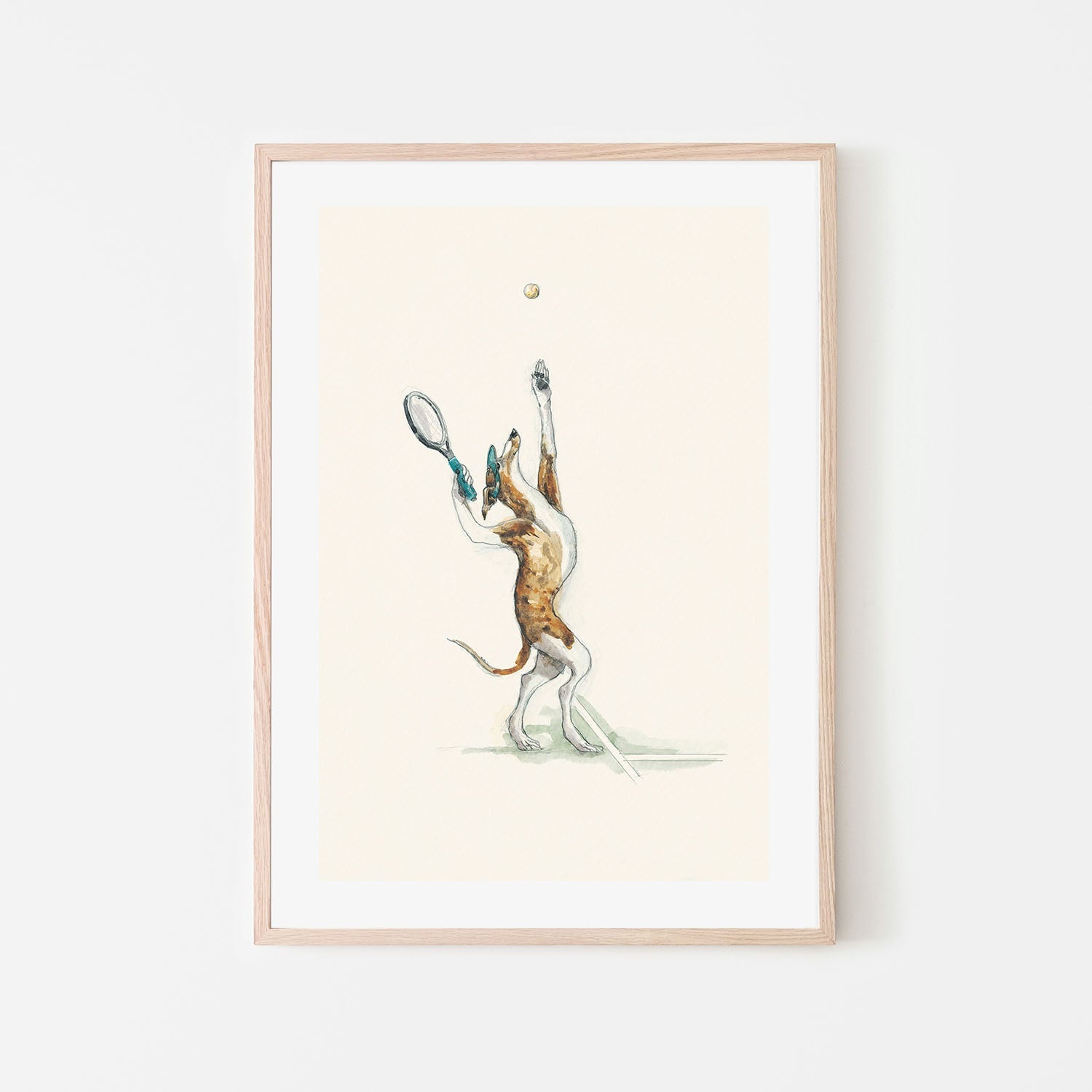 wall-art-print-canvas-poster-framed-Badminton Practice , By Animo Alphabets-6