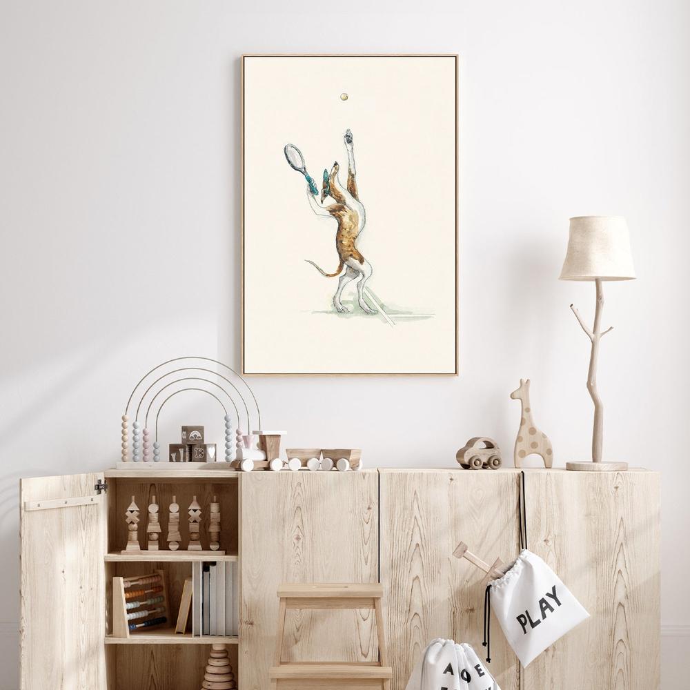 wall-art-print-canvas-poster-framed-Badminton Practice , By Animo Alphabets-7