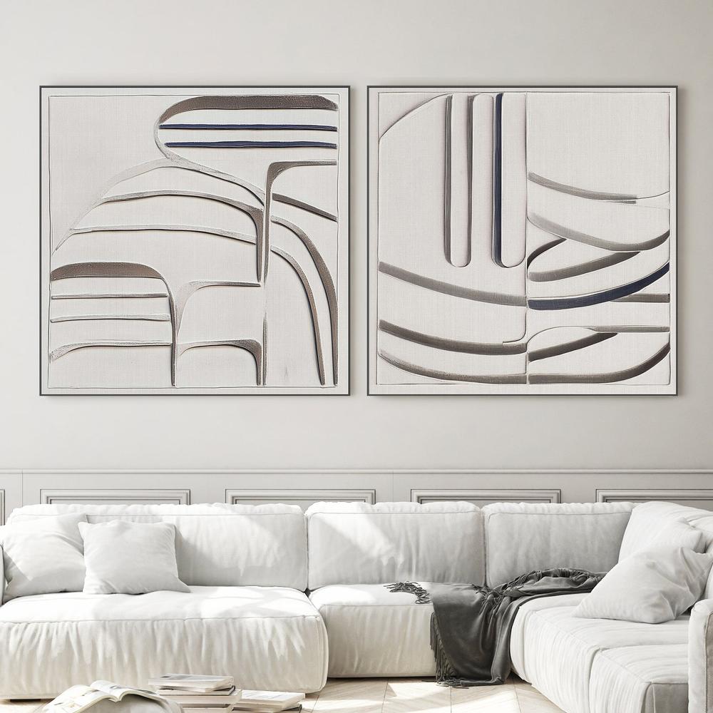 wall-art-print-canvas-poster-framed-Balance, Style A & B, Set Of 2 , By Alma-2