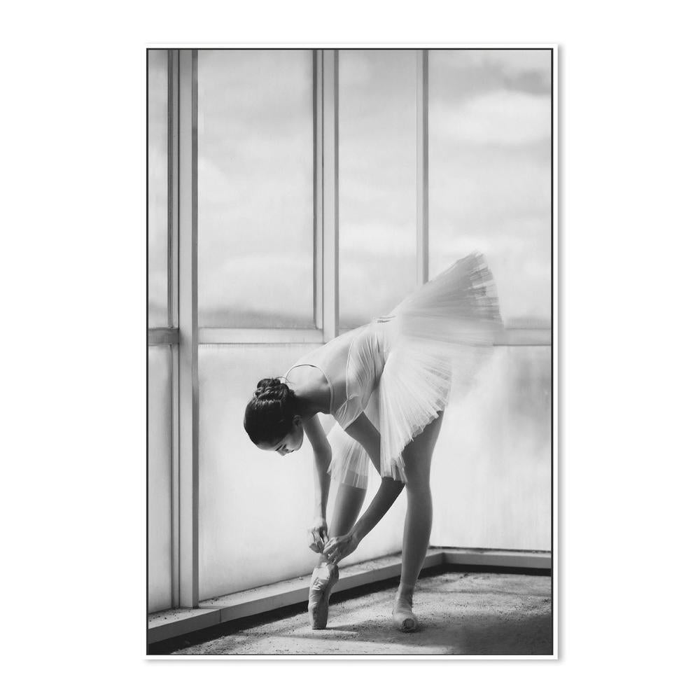 wall-art-print-canvas-poster-framed-Ballerina Tying Pointe Shoes-5