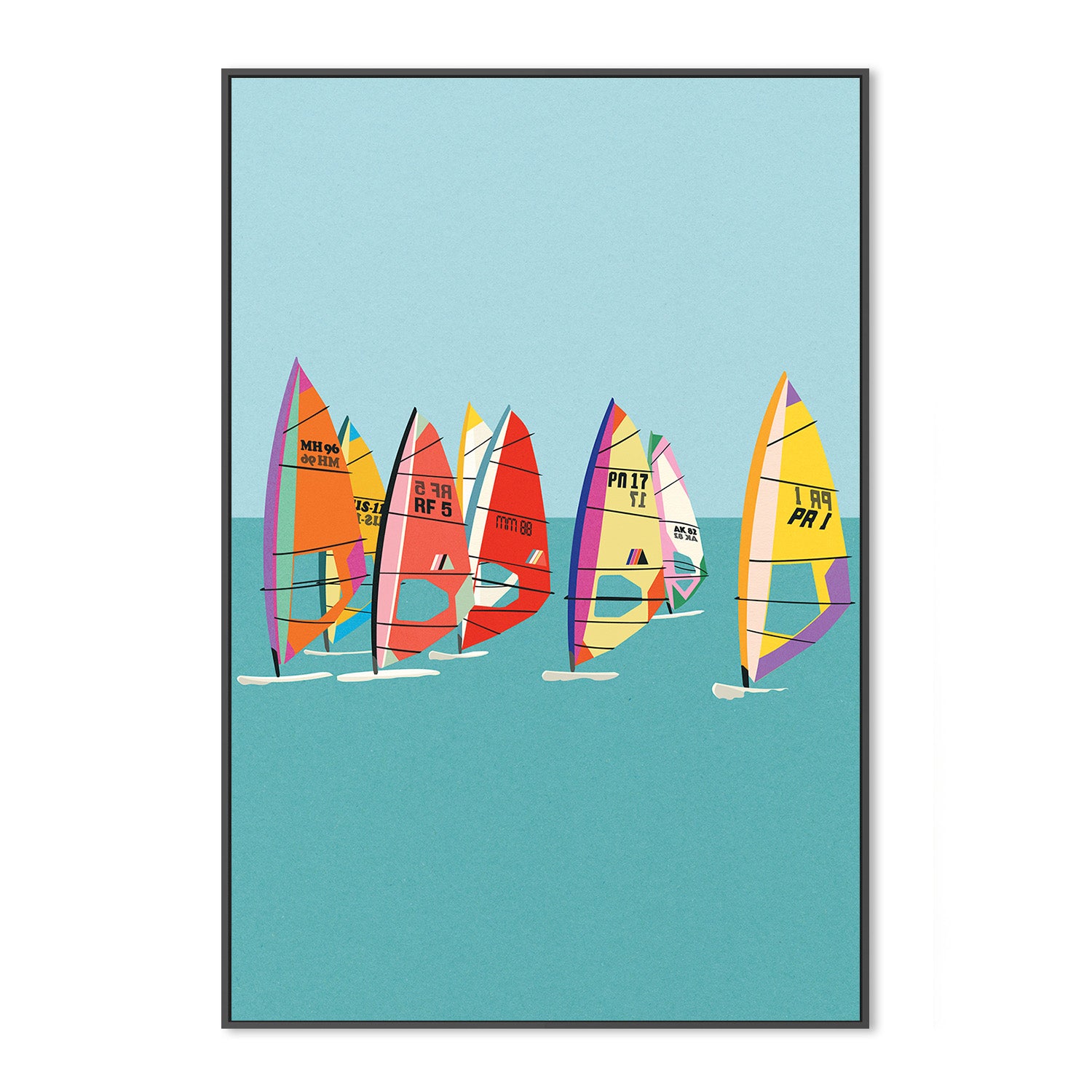 wall-art-print-canvas-poster-framed-Baltic Sea Windsurfing-3