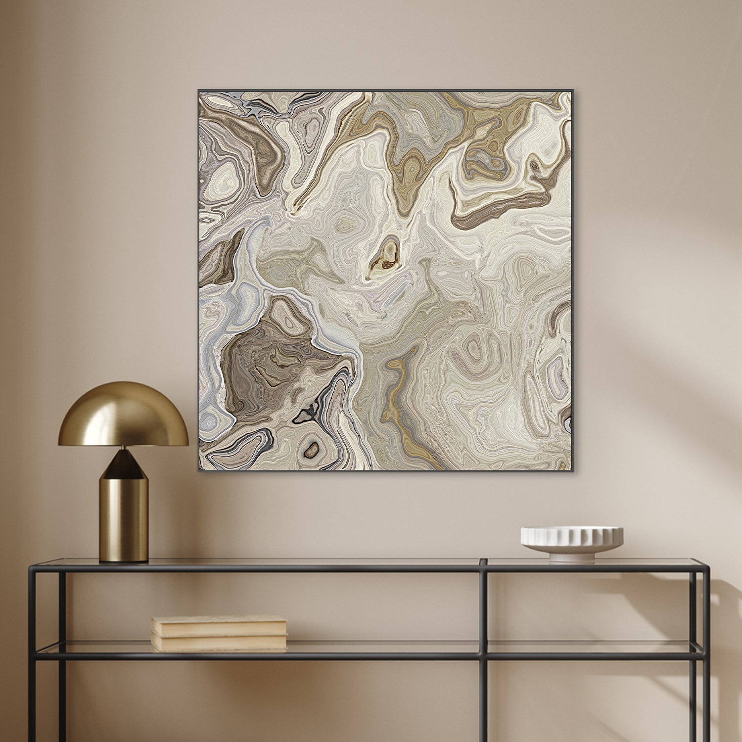 wall-art-print-canvas-poster-framed-Banded Calcite , By Alpenglow Workshop-2