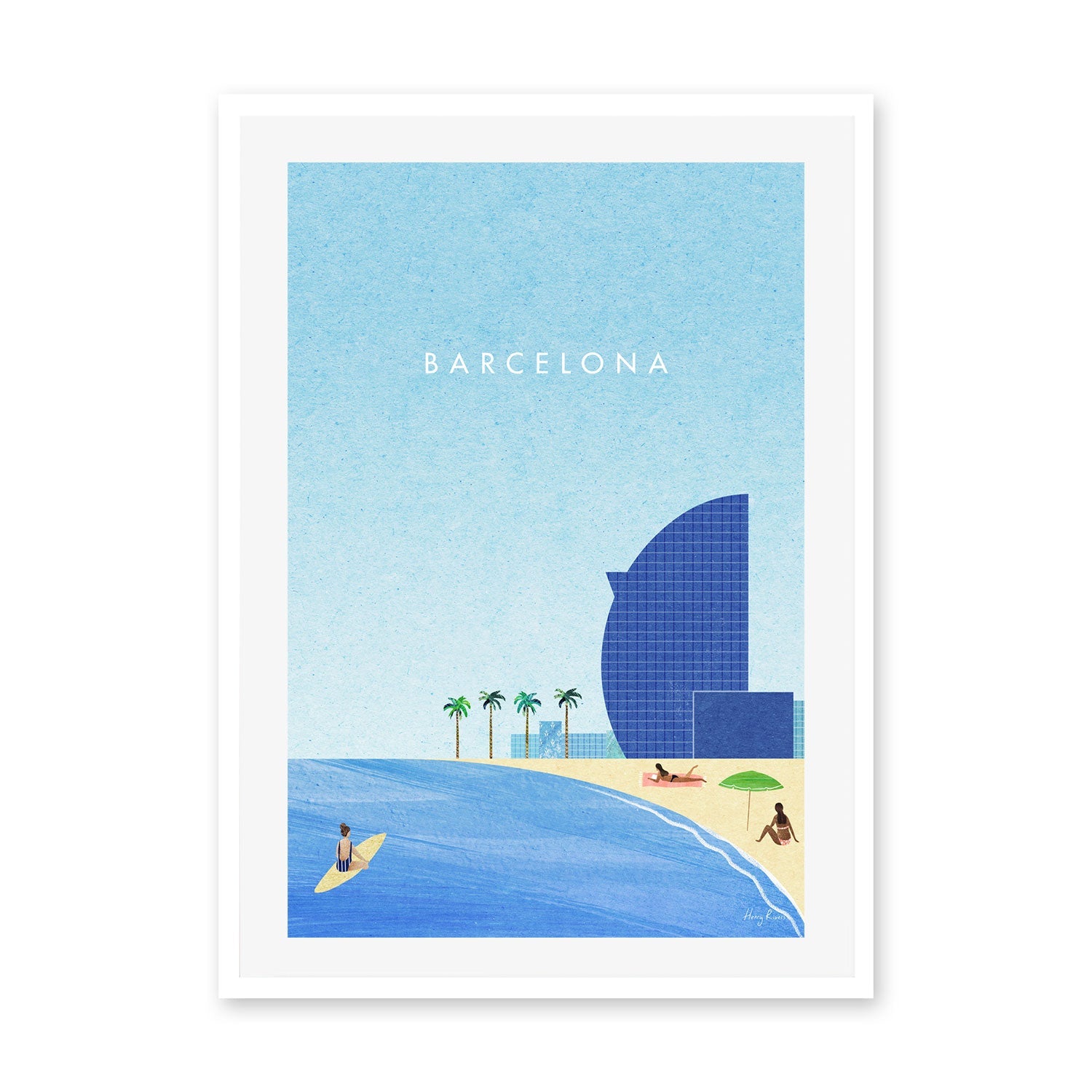 wall-art-print-canvas-poster-framed-Barcelona , By Henry Rivers-GIOIA-WALL-ART