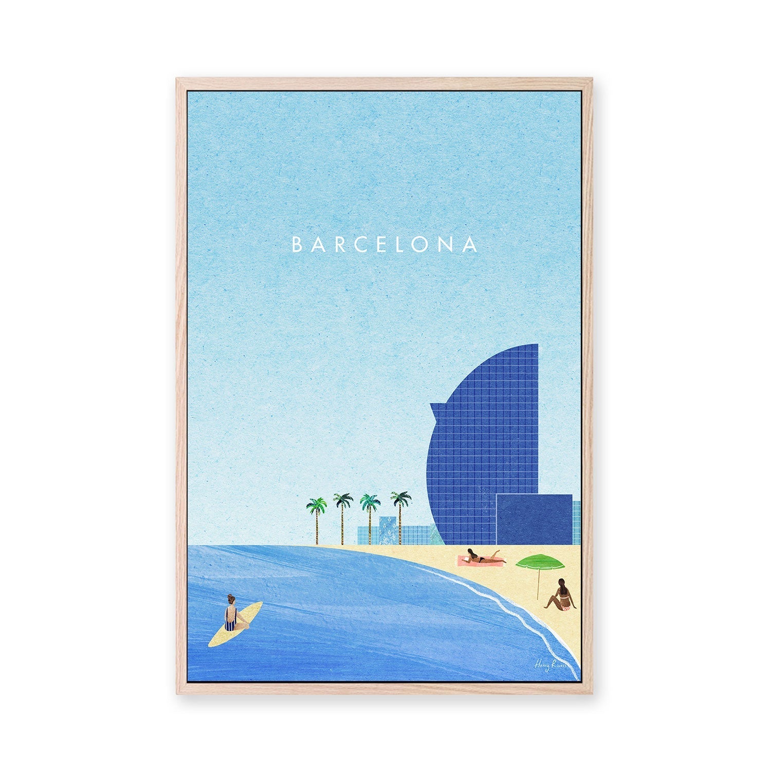 wall-art-print-canvas-poster-framed-Barcelona , By Henry Rivers-GIOIA-WALL-ART