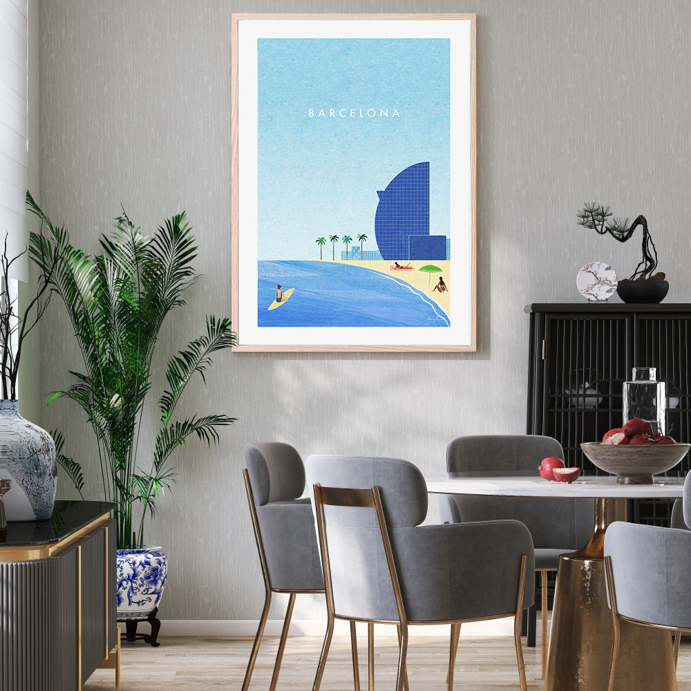 wall-art-print-canvas-poster-framed-Barcelona , By Henry Rivers-GIOIA-WALL-ART