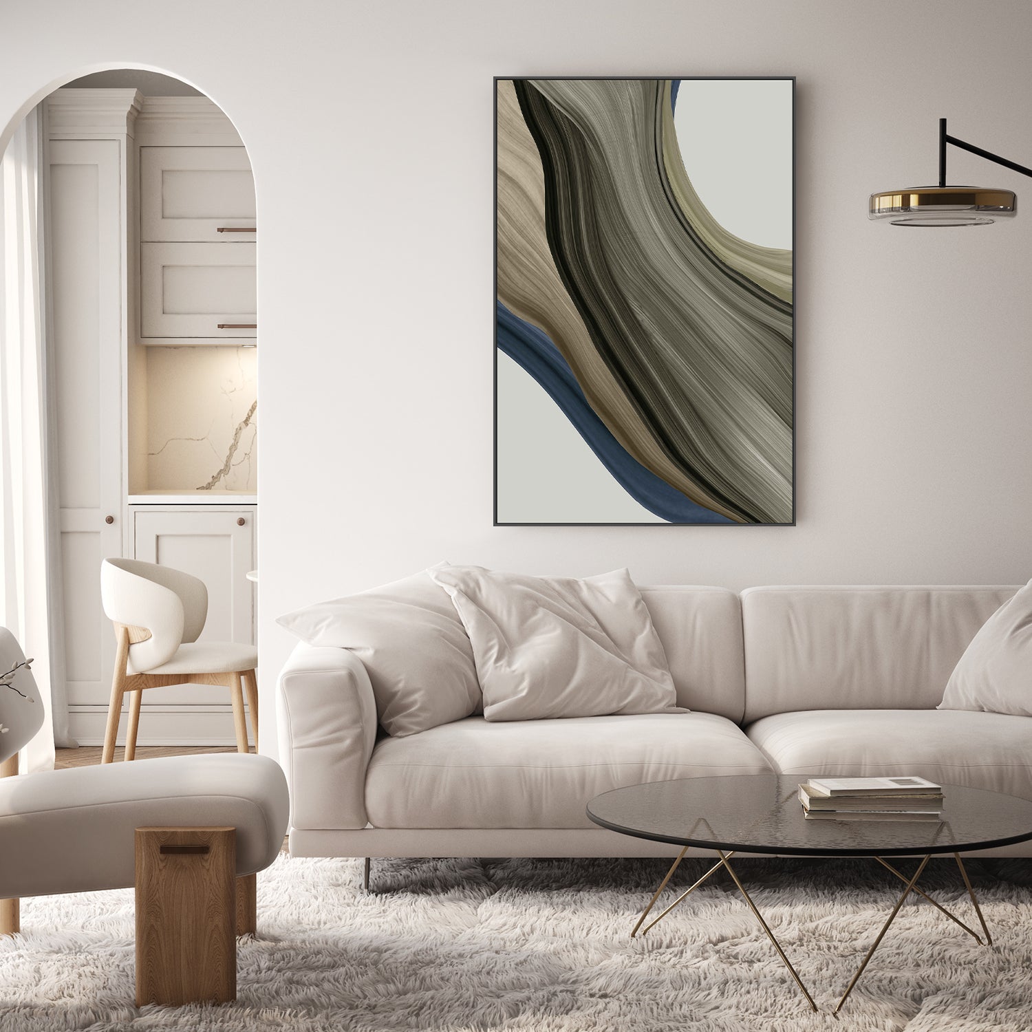 wall-art-print-canvas-poster-framed-Bark and Shadow, Style B-7