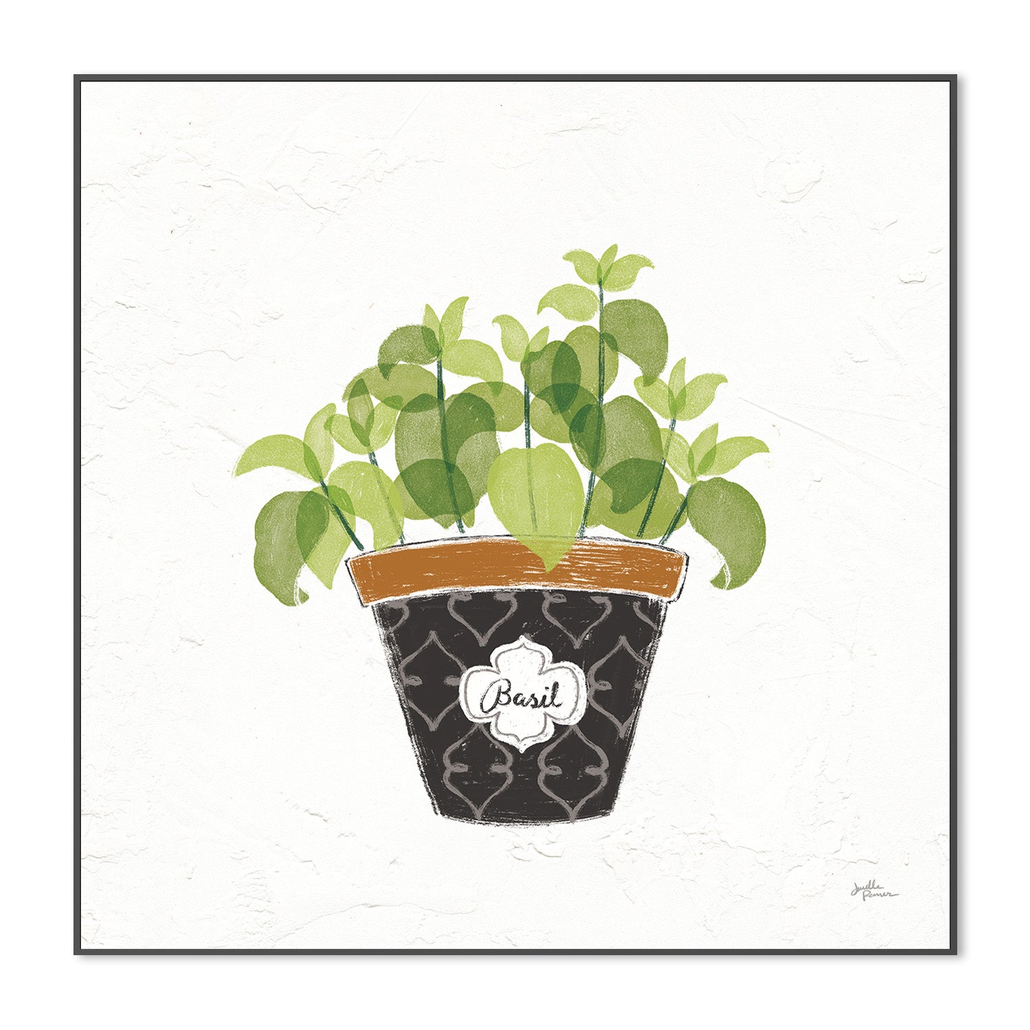 wall-art-print-canvas-poster-framed-Basil Fine Herbs, Style B , By Janelle Penner-3