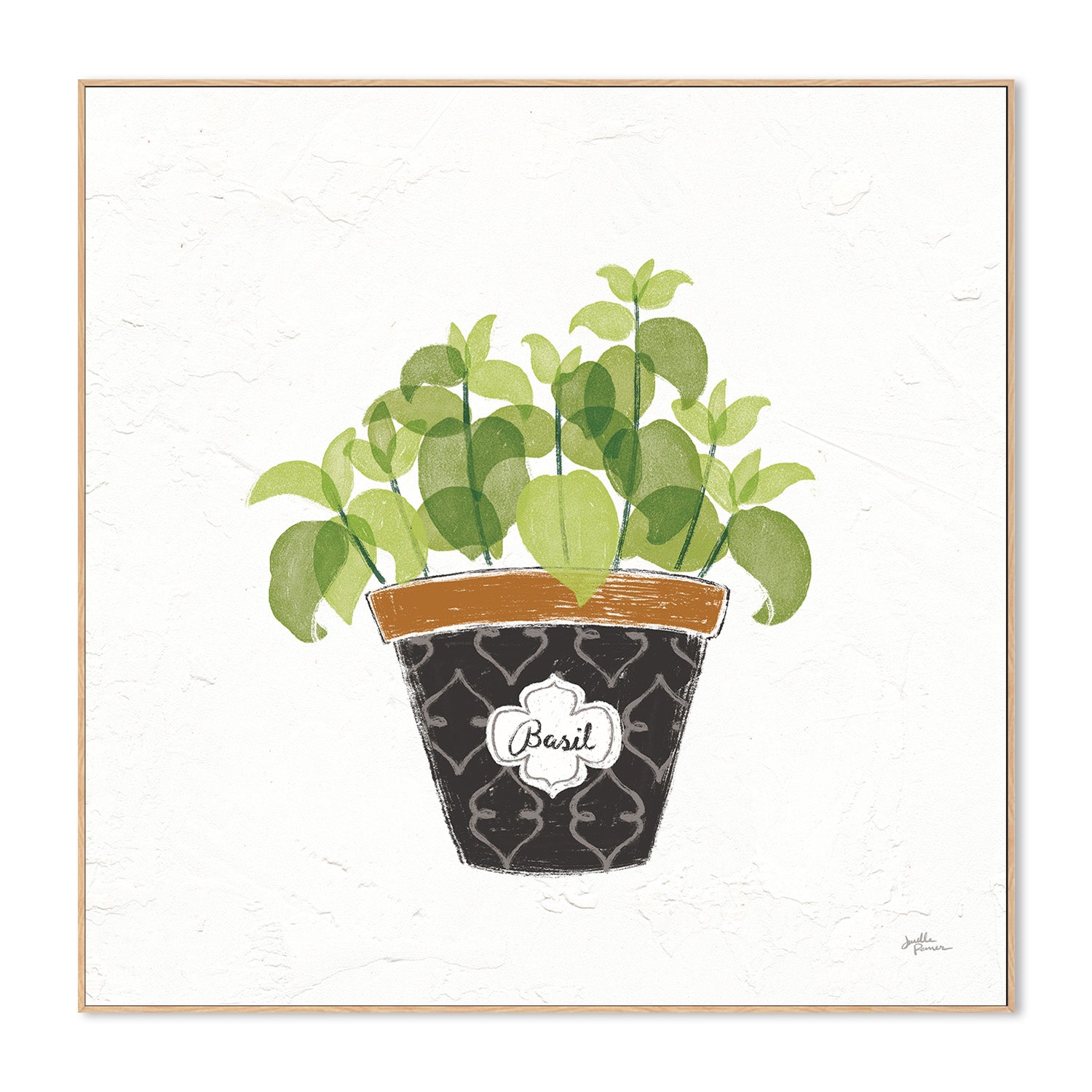 wall-art-print-canvas-poster-framed-Basil Fine Herbs, Style B , By Janelle Penner-4
