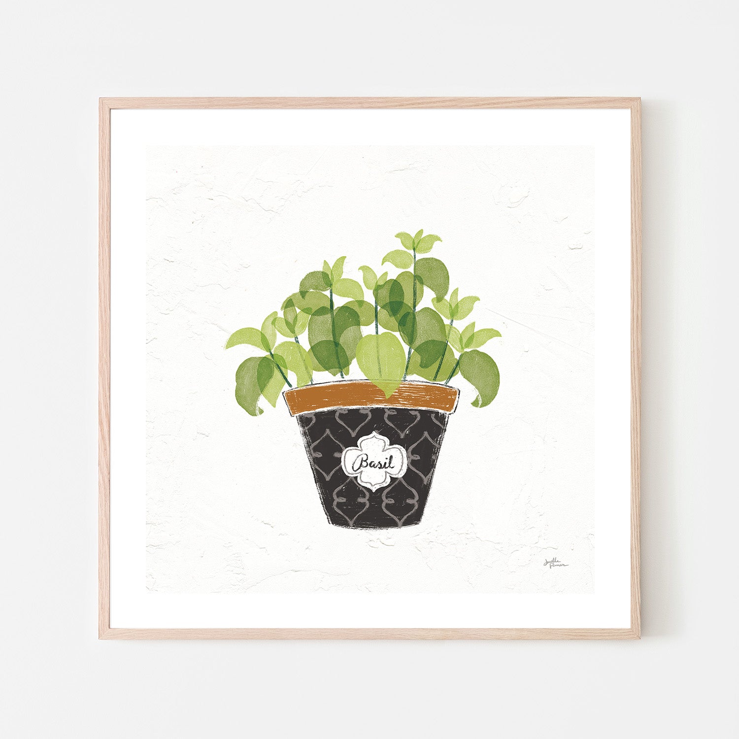 wall-art-print-canvas-poster-framed-Basil Fine Herbs, Style B , By Janelle Penner-6