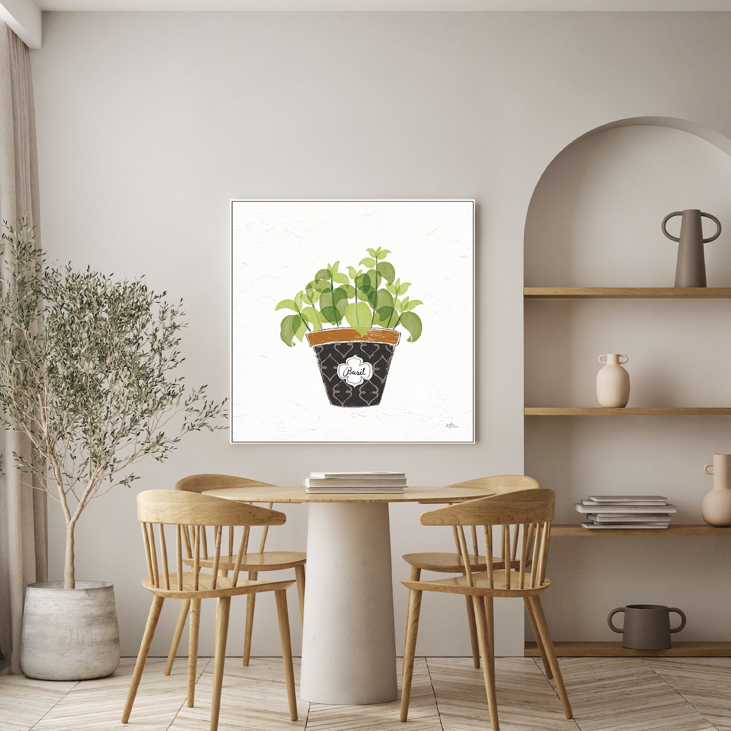 wall-art-print-canvas-poster-framed-Basil Fine Herbs, Style B , By Janelle Penner-7