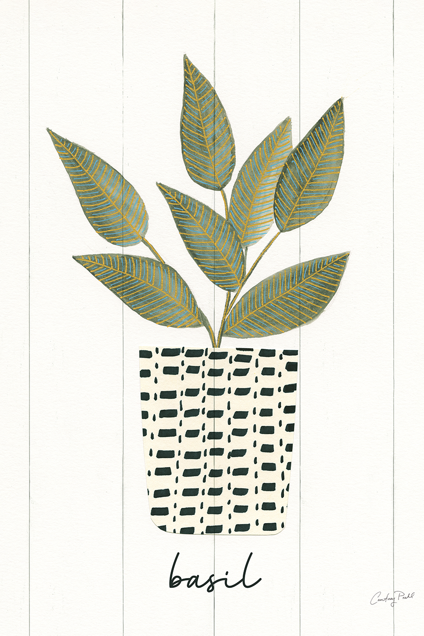 wall-art-print-canvas-poster-framed-Basil Herb Garden, Style B , By Courtney Prahl-1