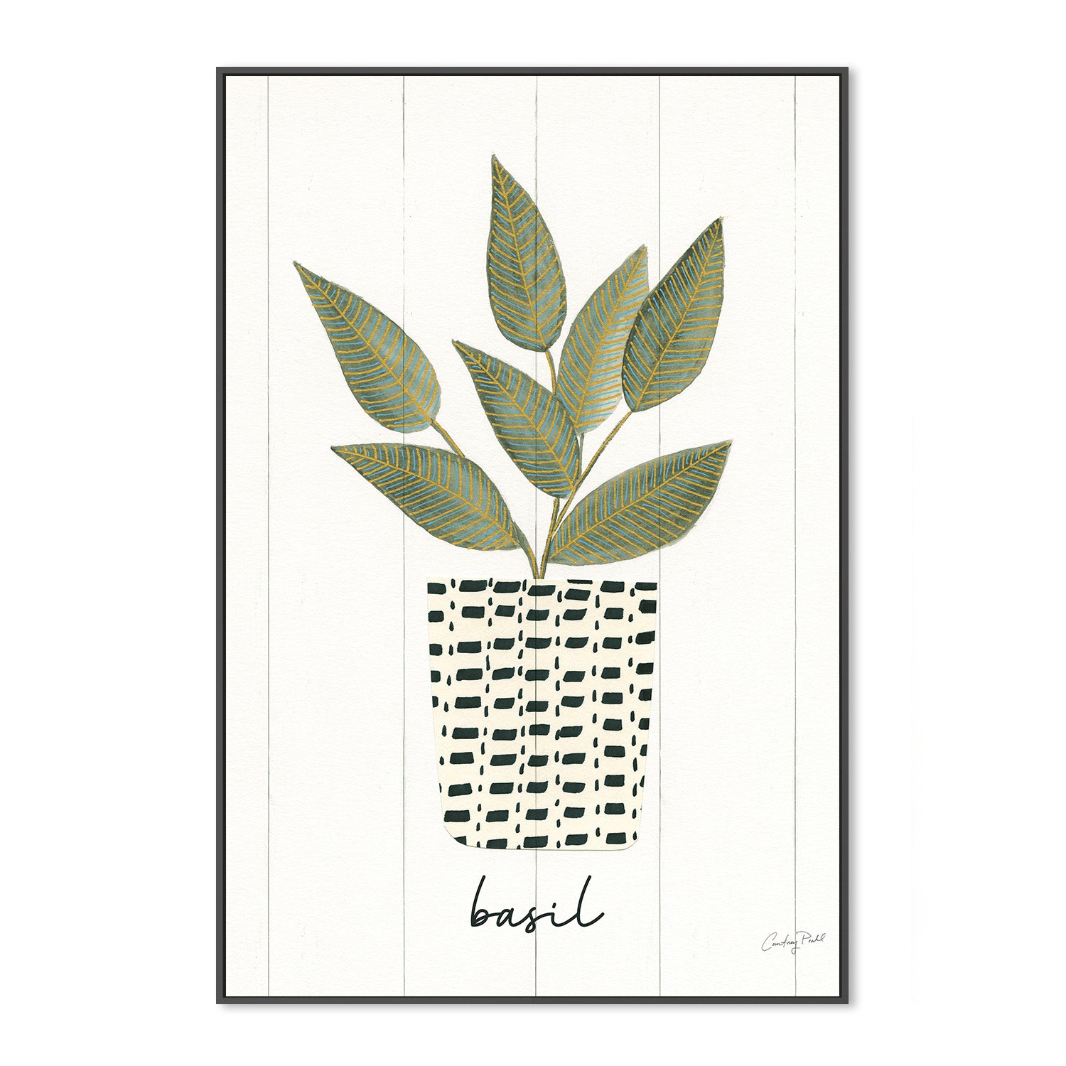 wall-art-print-canvas-poster-framed-Basil Herb Garden, Style B , By Courtney Prahl-3