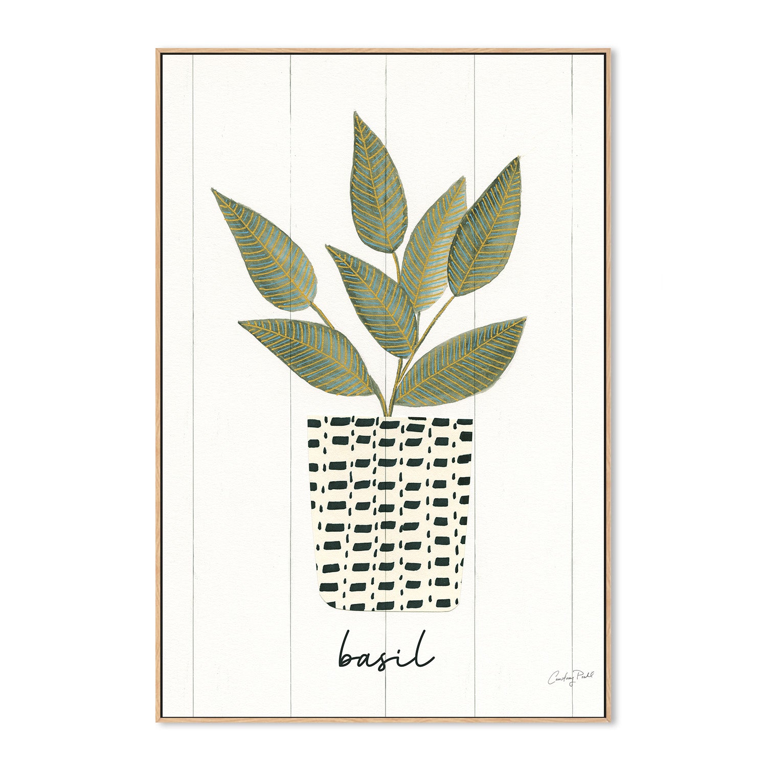 wall-art-print-canvas-poster-framed-Basil Herb Garden, Style B , By Courtney Prahl-4