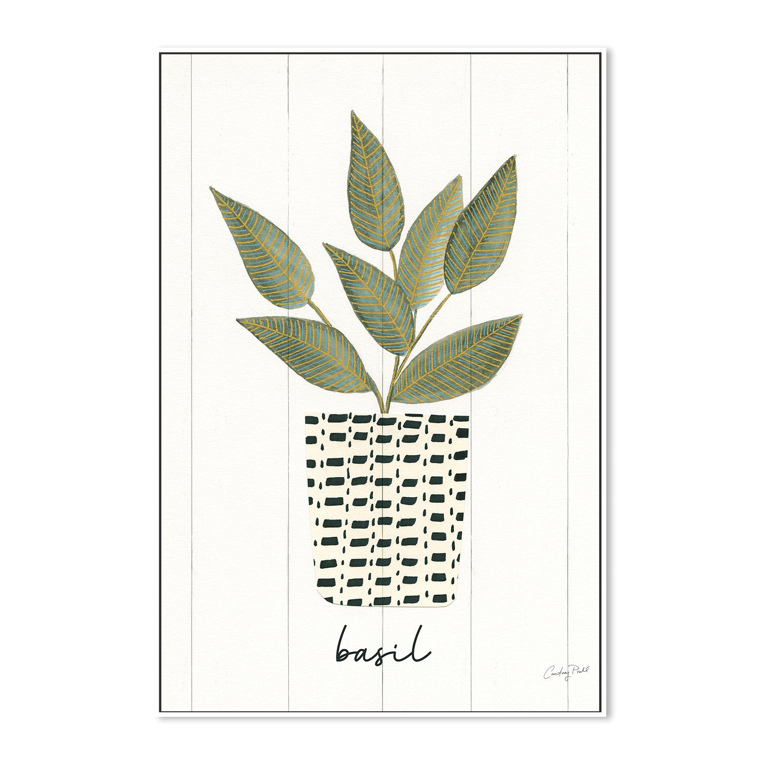 wall-art-print-canvas-poster-framed-Basil Herb Garden, Style B , By Courtney Prahl-5