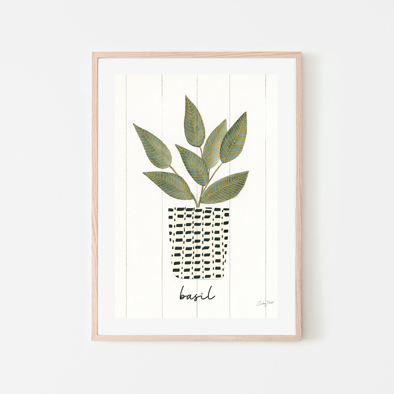 wall-art-print-canvas-poster-framed-Basil Herb Garden, Style B , By Courtney Prahl-6