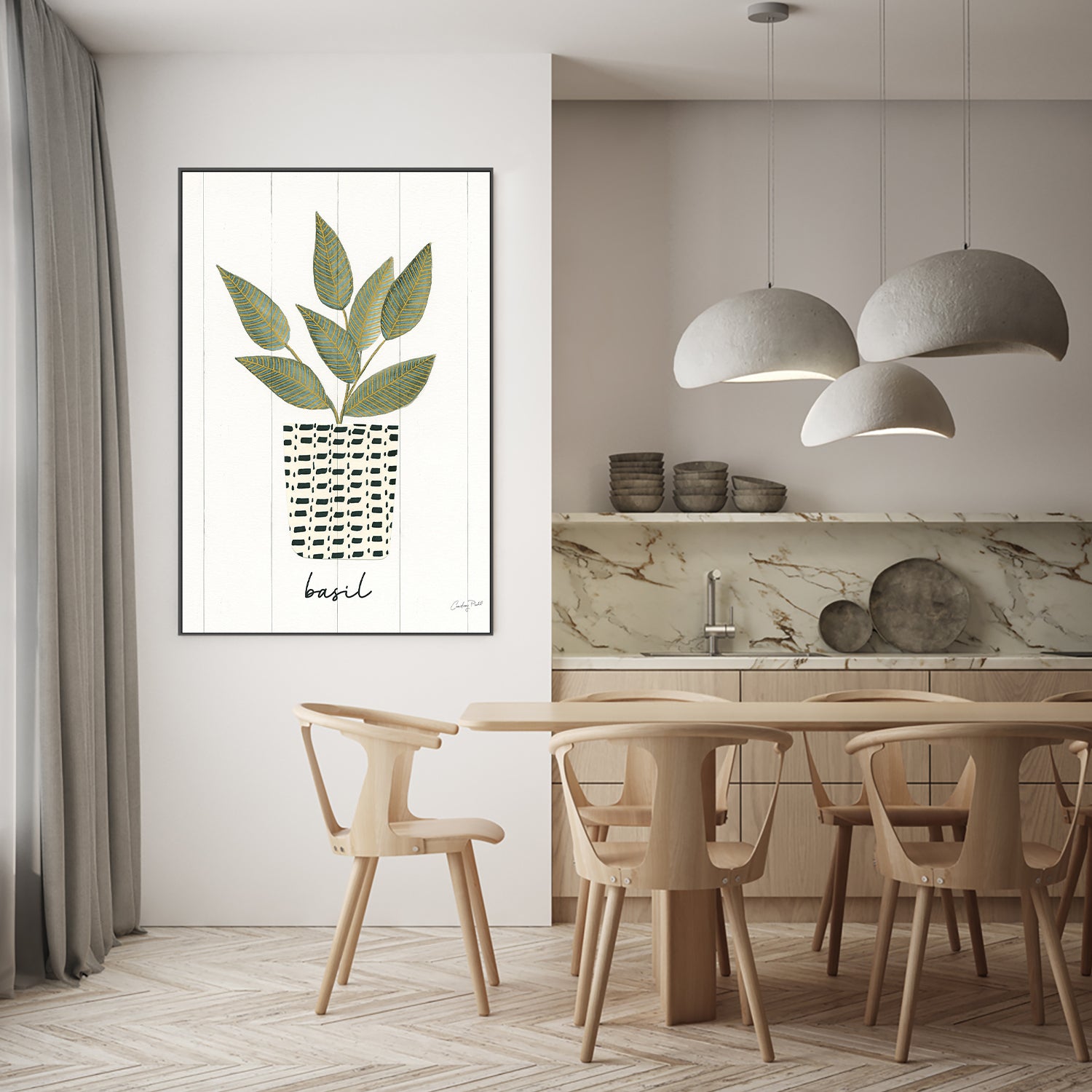 wall-art-print-canvas-poster-framed-Basil Herb Garden, Style B , By Courtney Prahl-7