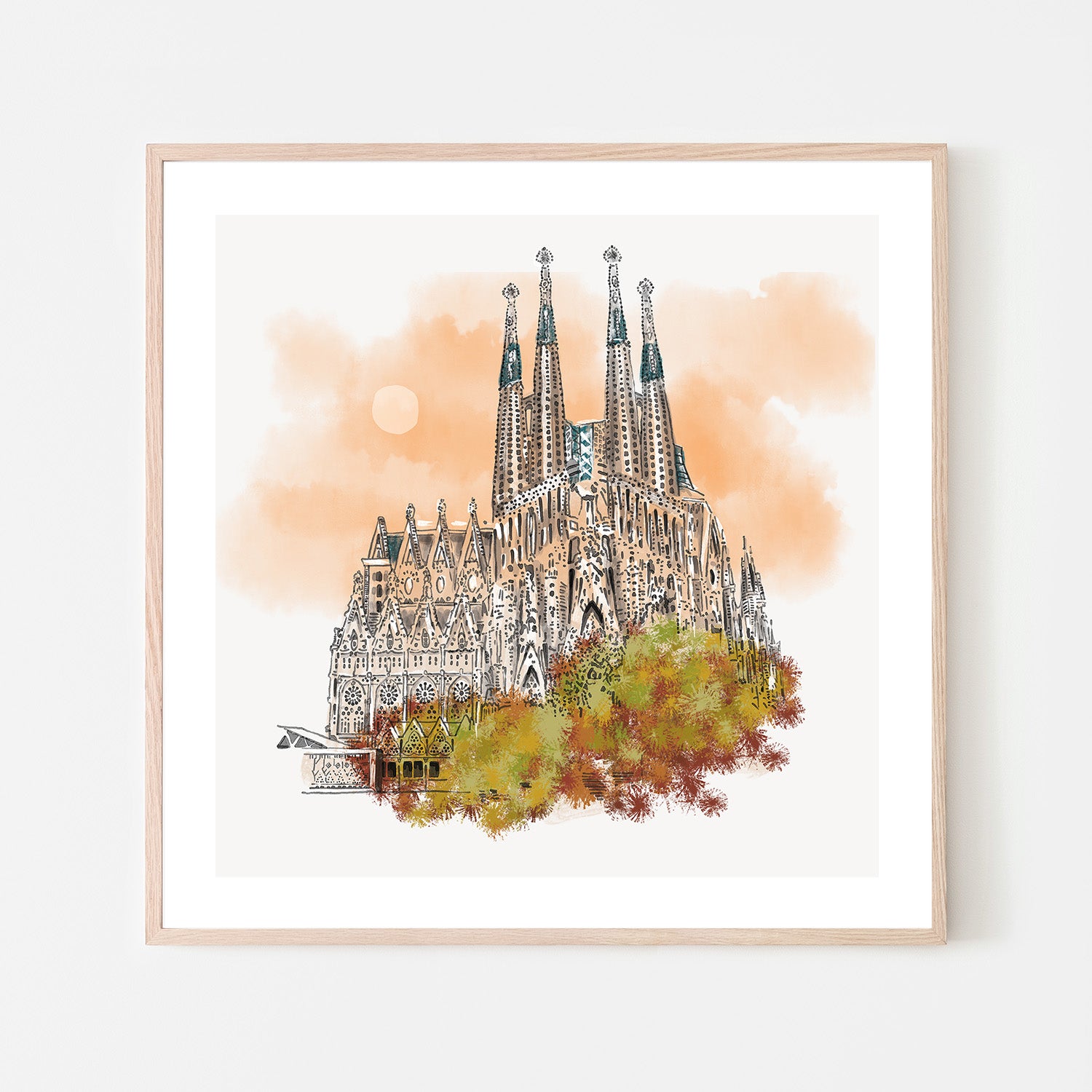 wall-art-print-canvas-poster-framed-Basilica De La Sagrada Familia-6