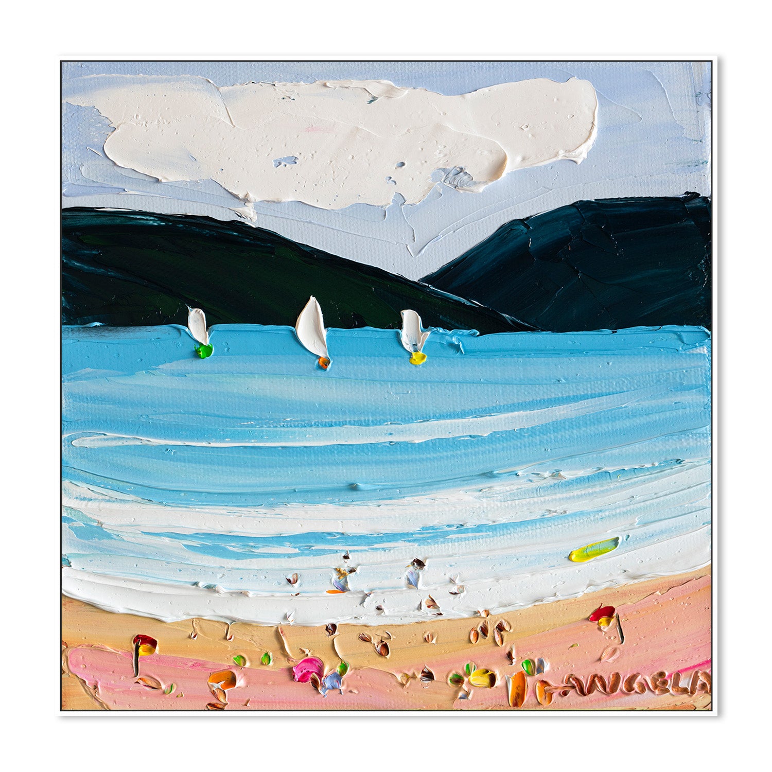 wall-art-print-canvas-poster-framed-Bayside Bliss, Style B-5