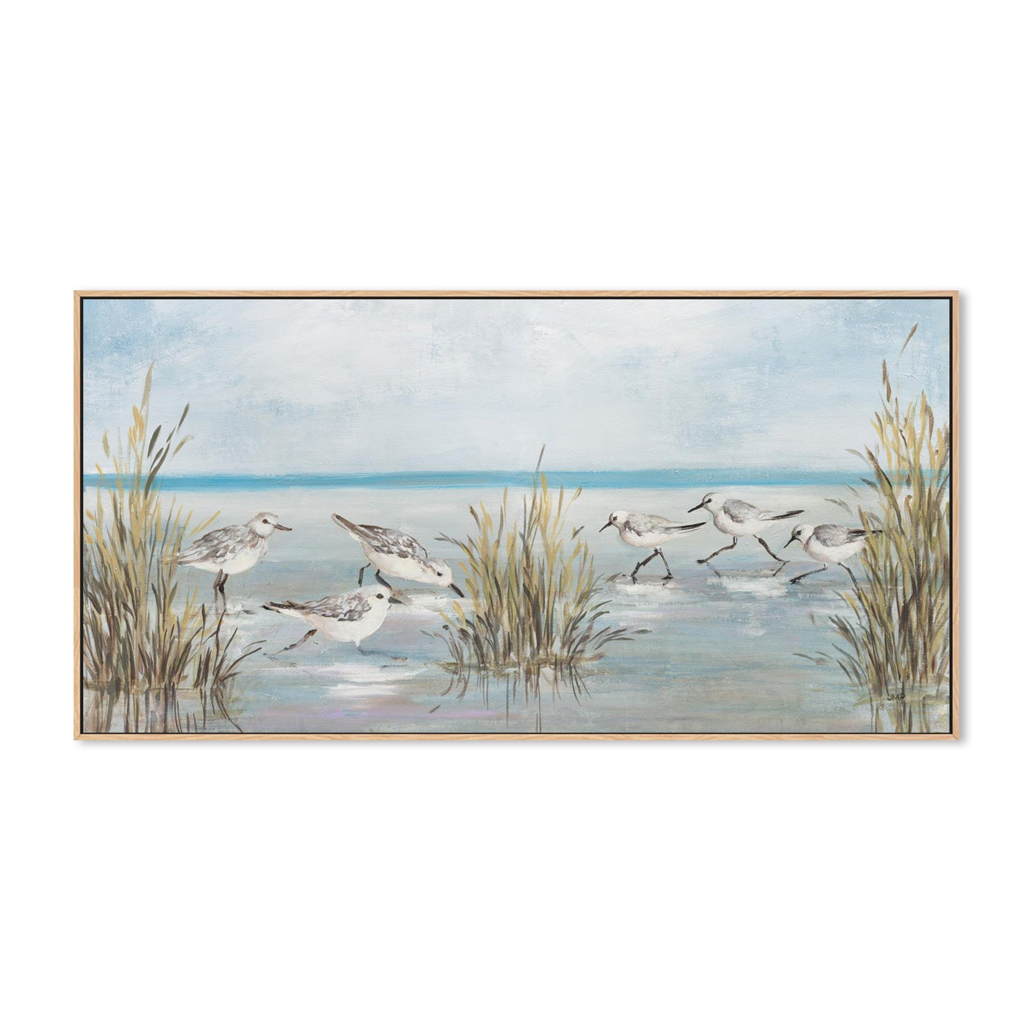 wall-art-print-canvas-poster-framed-Beach Birds, Style A-4