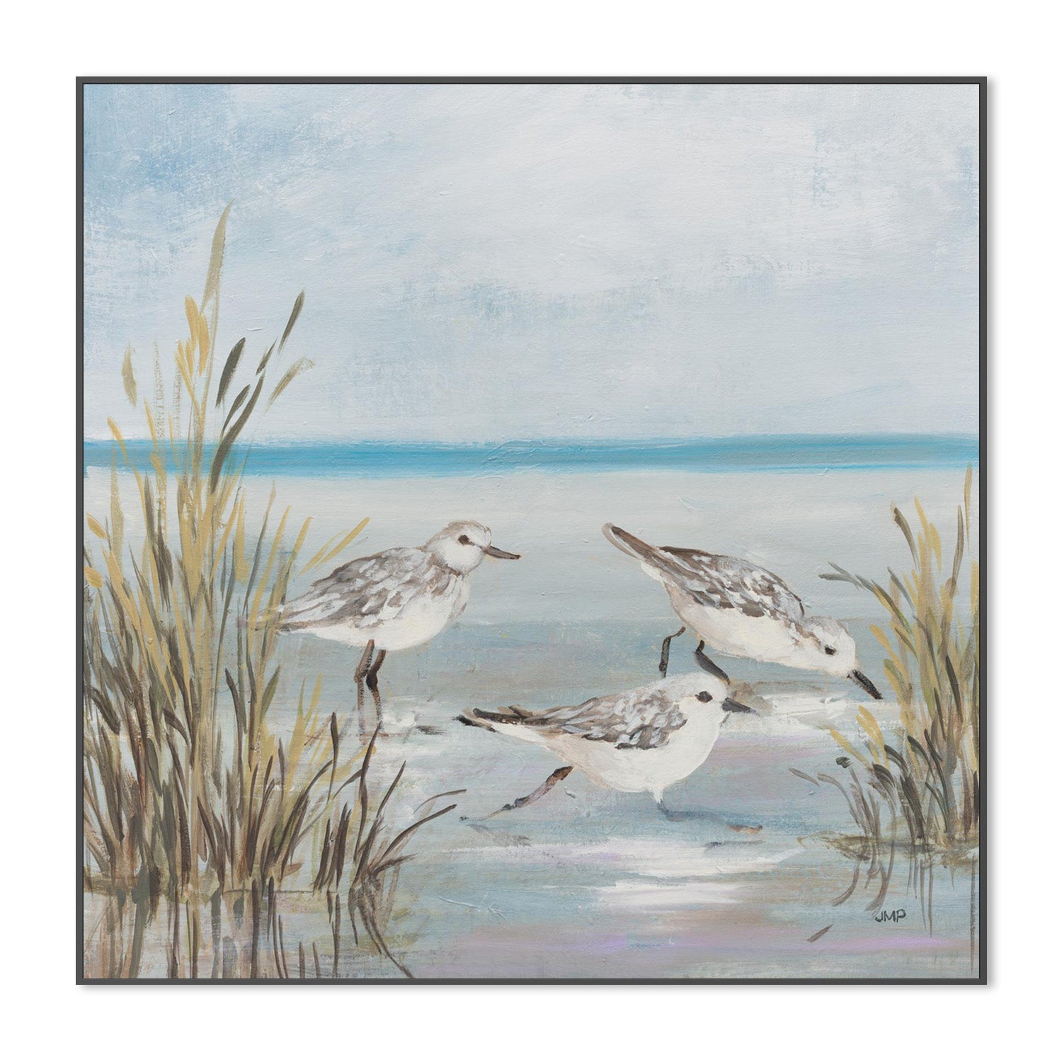 wall-art-print-canvas-poster-framed-Beach Birds, Style B-3