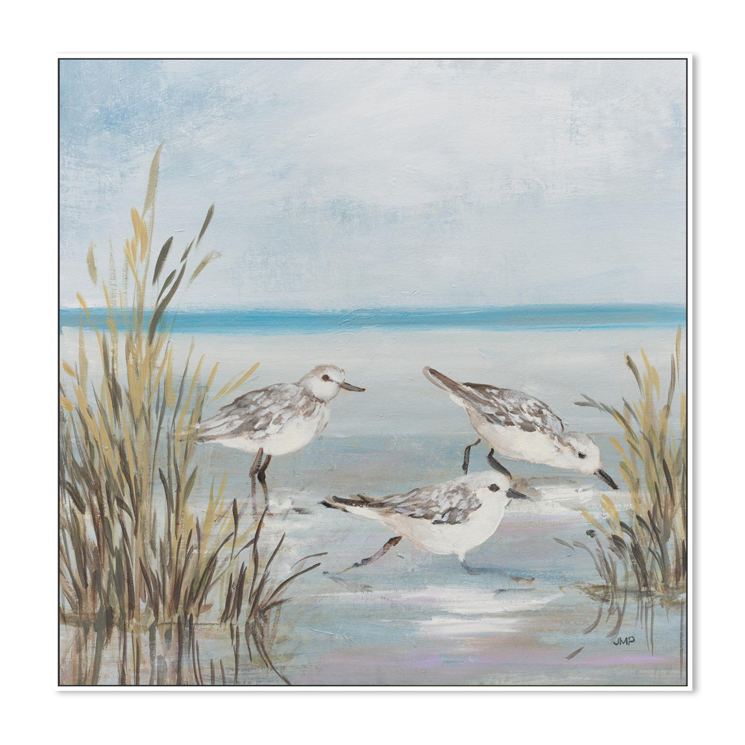 wall-art-print-canvas-poster-framed-Beach Birds, Style B-5