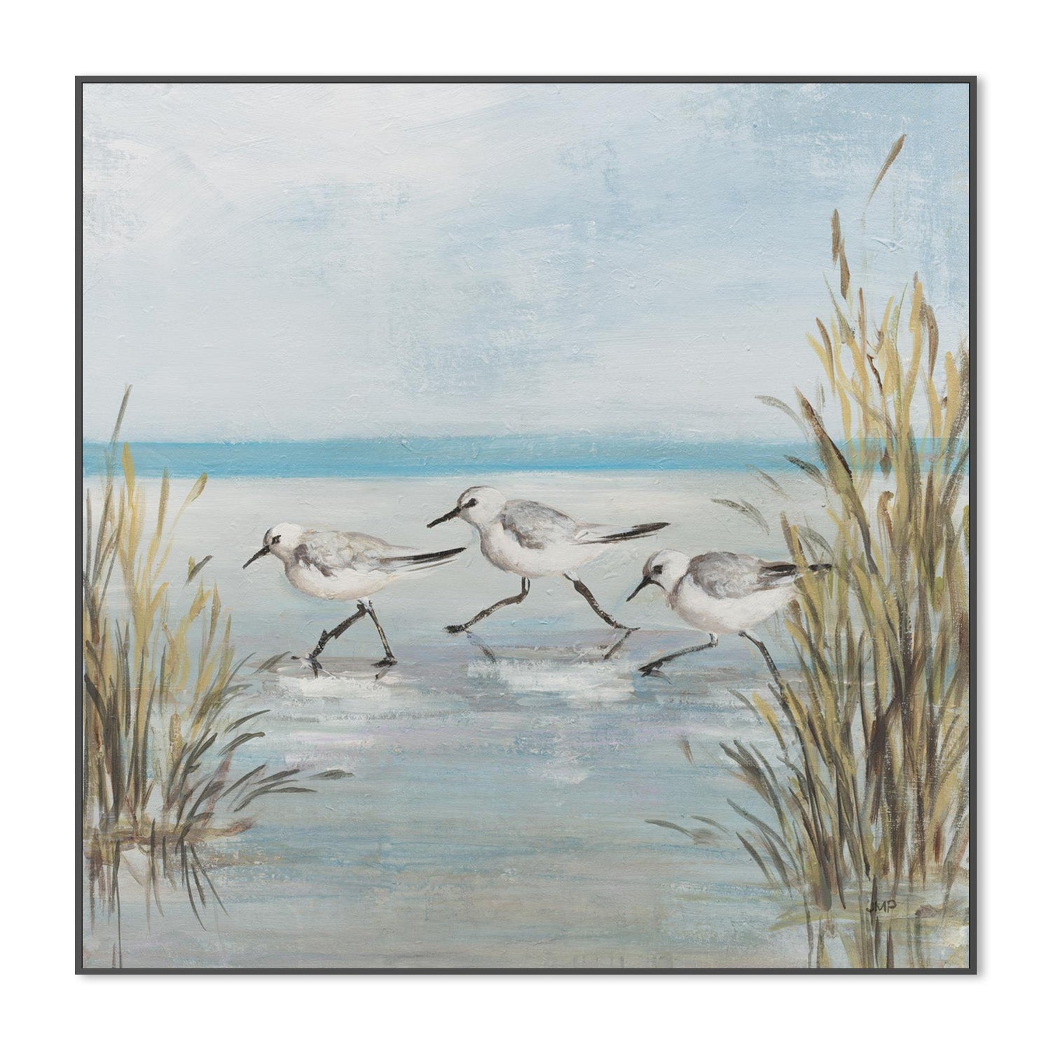 wall-art-print-canvas-poster-framed-Beach Birds, Style C-3