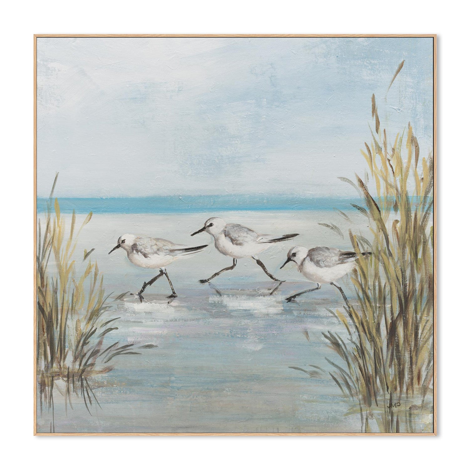 wall-art-print-canvas-poster-framed-Beach Birds, Style C-4