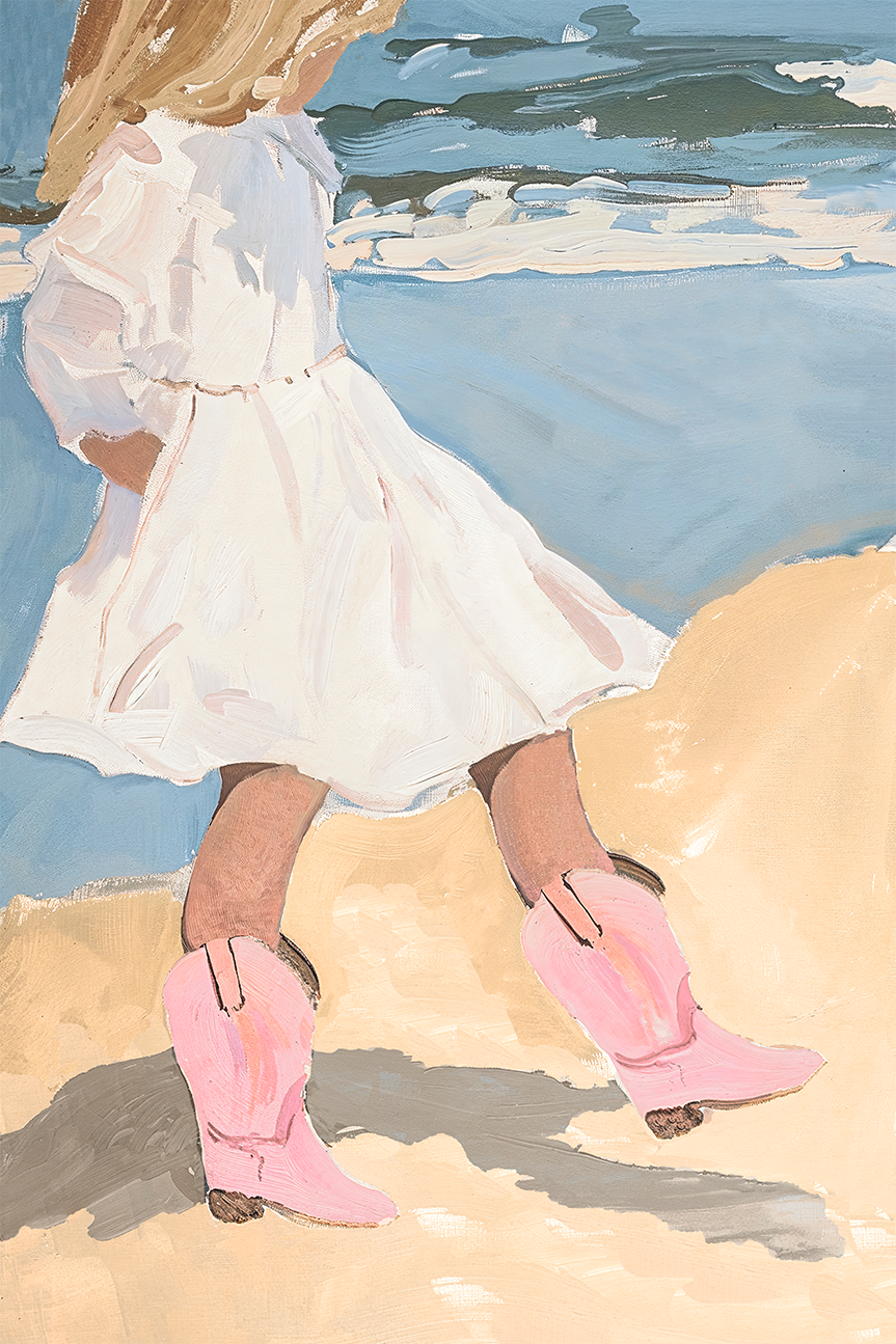wall-art-print-canvas-poster-framed-Beach Boots , By Lady Hana-1