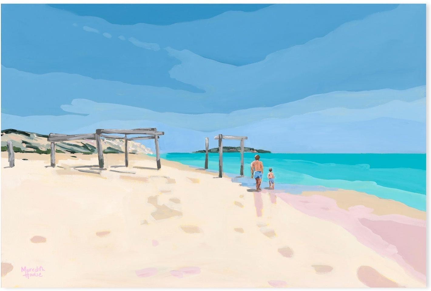 wall-art-print-canvas-poster-framed-Beach Day At Hamelin Bay , By Meredith Howse-GIOIA-WALL-ART
