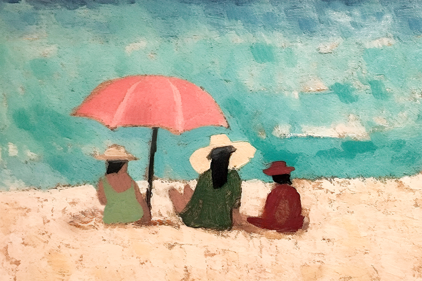wall-art-print-canvas-poster-framed-Beach Day , By Lady Hana-1