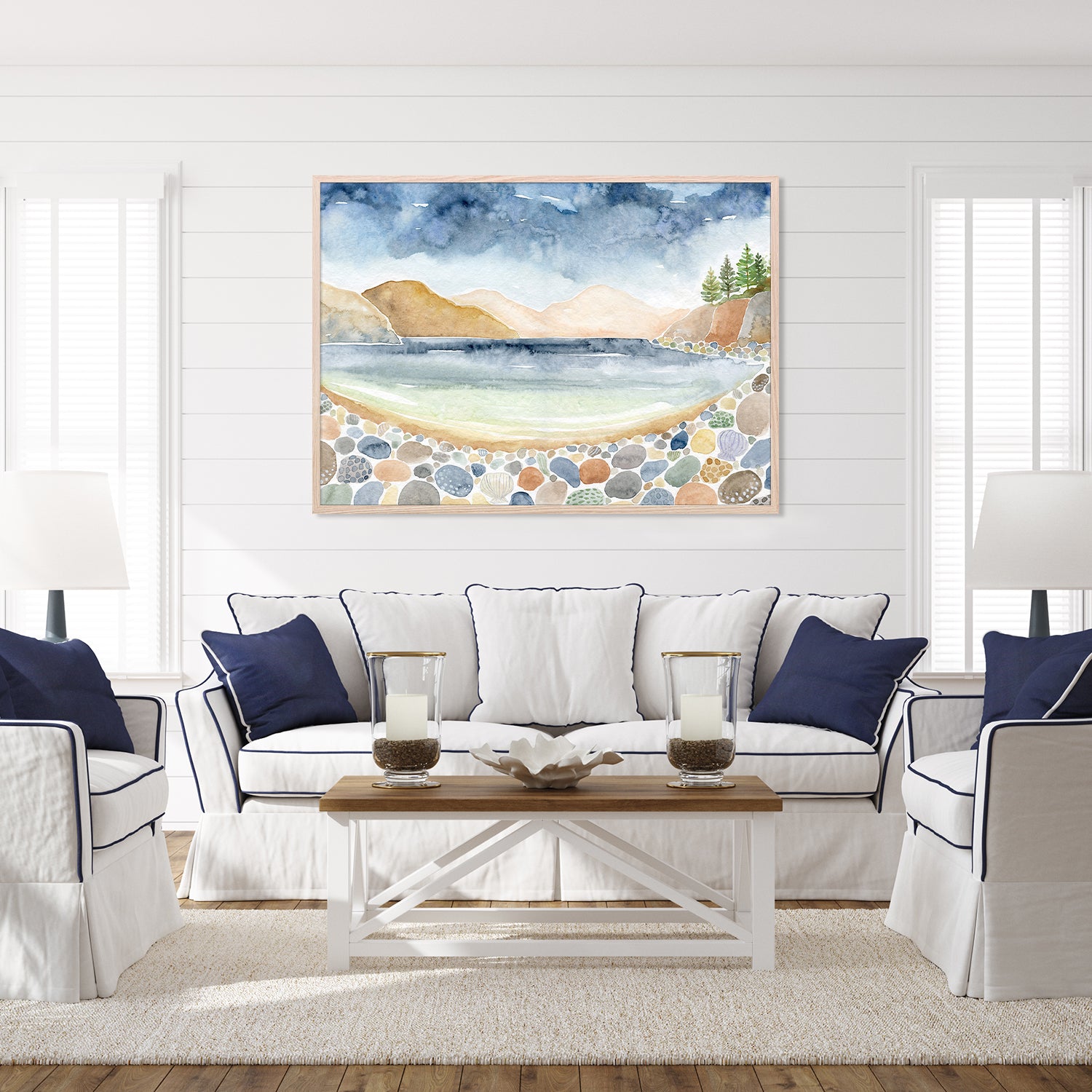 wall-art-print-canvas-poster-framed-Beach Scene, Style A-8