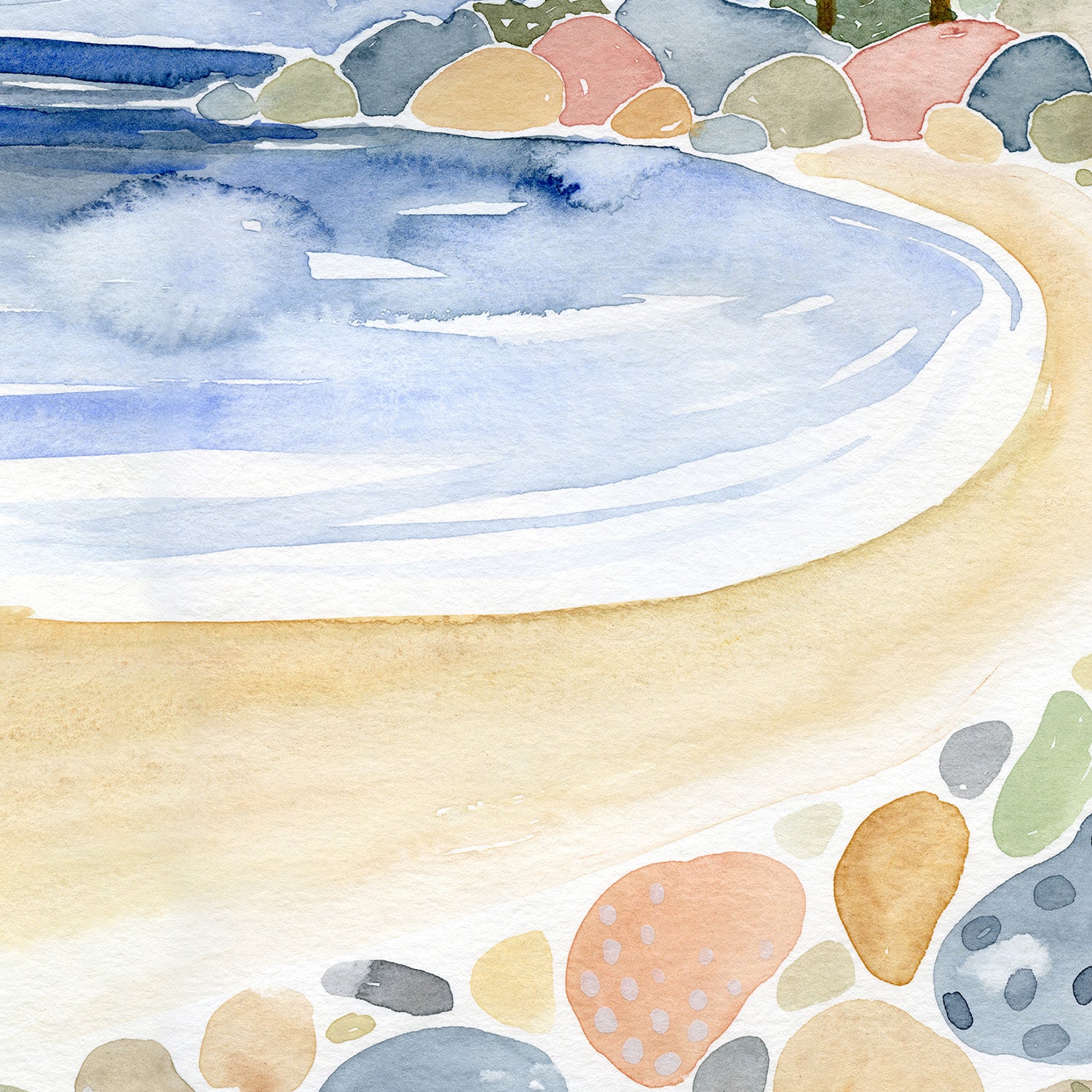 wall-art-print-canvas-poster-framed-Beach Scene, Style B-11