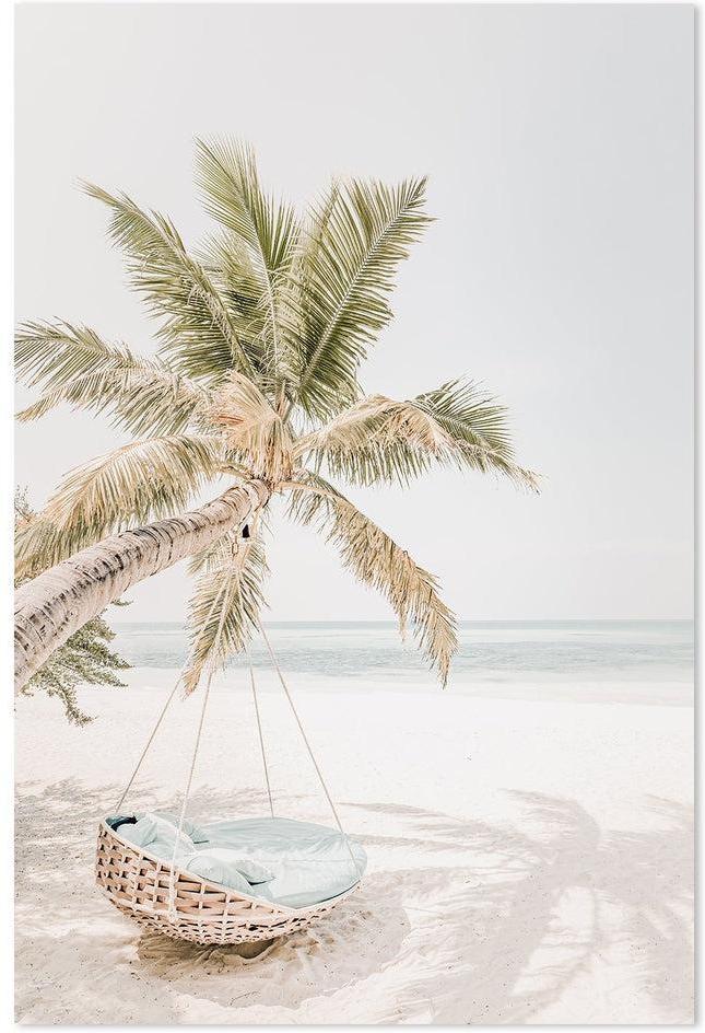 wall-art-print-canvas-poster-framed-Beach Swing And Hammock-by-Gioia Wall Art-Gioia Wall Art