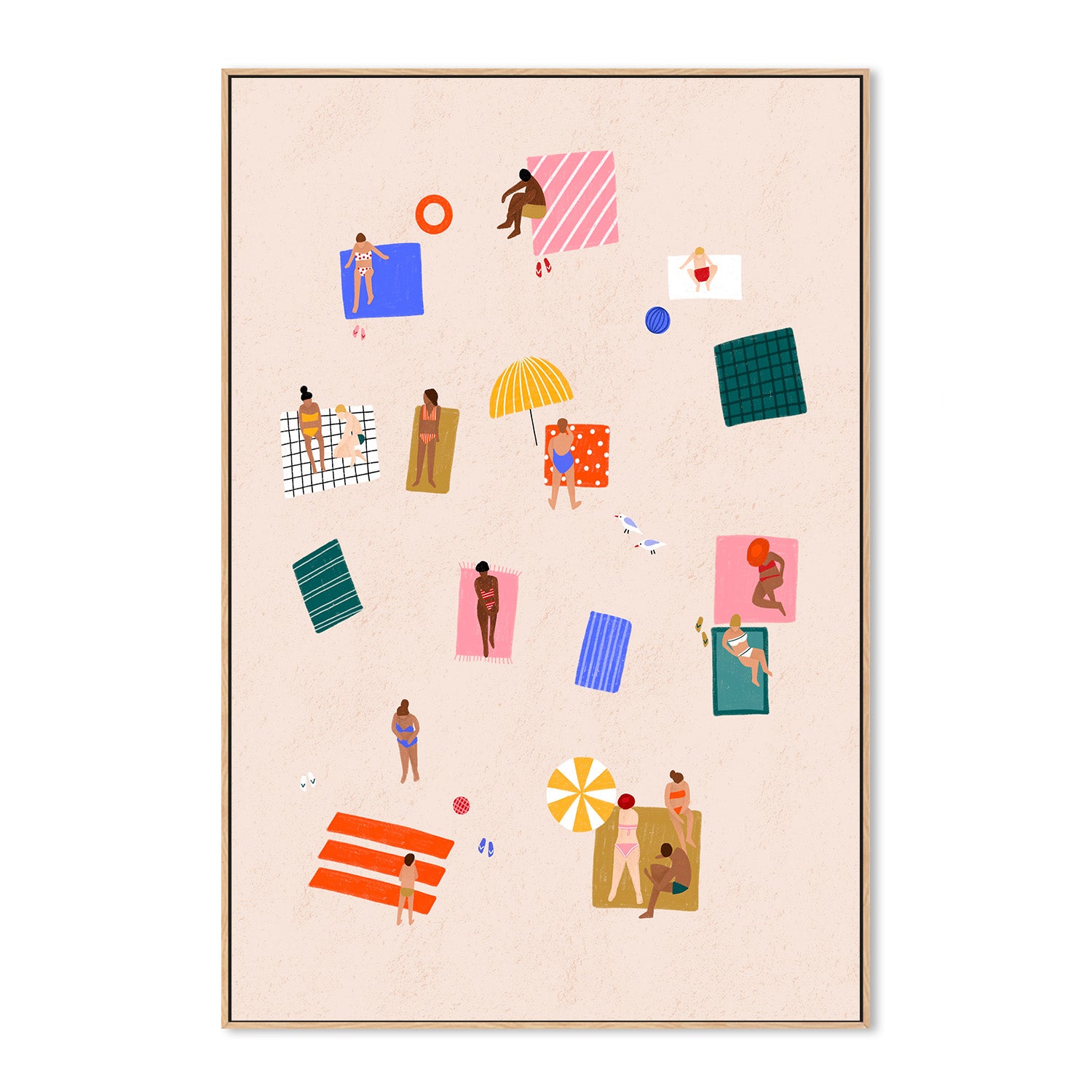 wall-art-print-canvas-poster-framed-Beach Towel Harmony-4