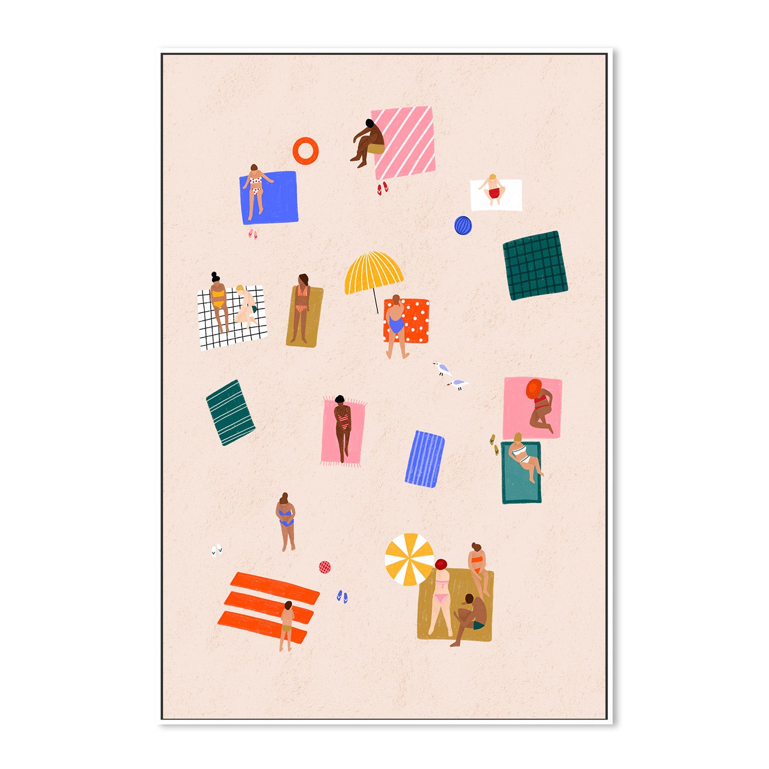 wall-art-print-canvas-poster-framed-Beach Towel Harmony-5