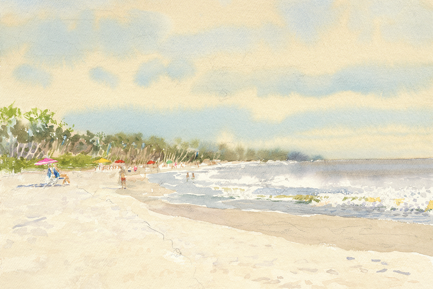 wall-art-print-canvas-poster-framed-BEACH VIEW , By David Dallison-1