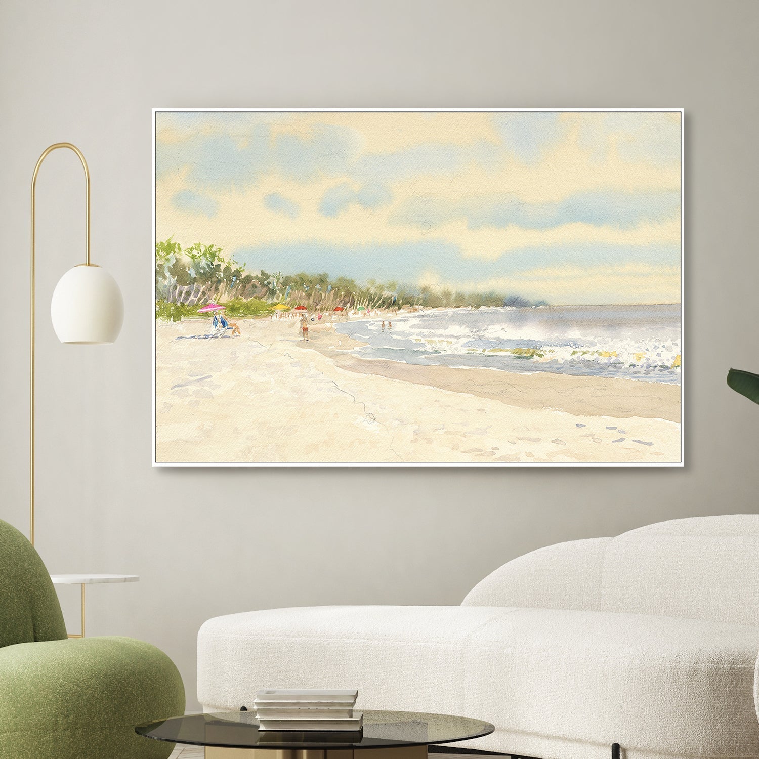 wall-art-print-canvas-poster-framed-BEACH VIEW , By David Dallison-2
