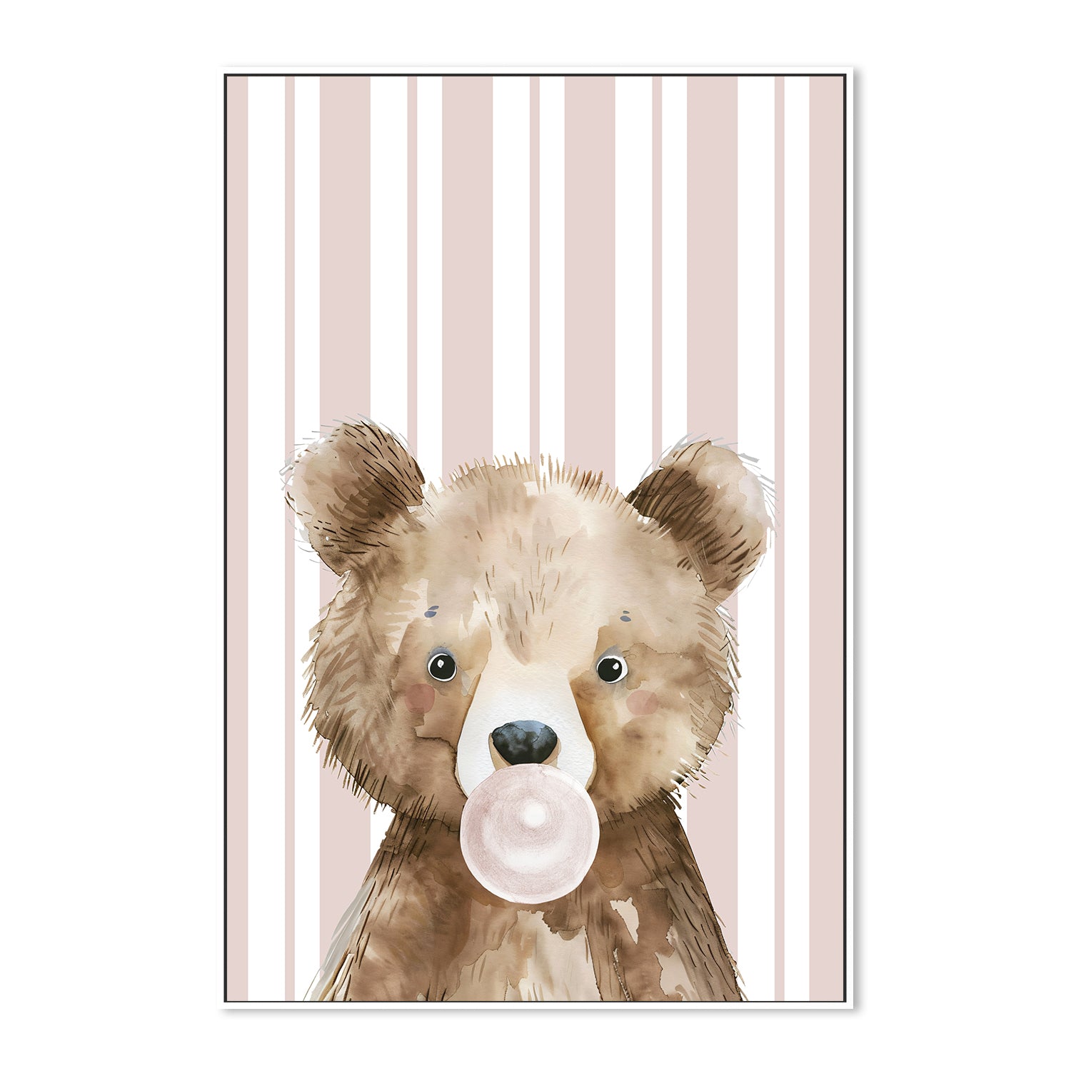wall-art-print-canvas-poster-framed-Bear Bubble Gum , By At Viv Home Prints-5