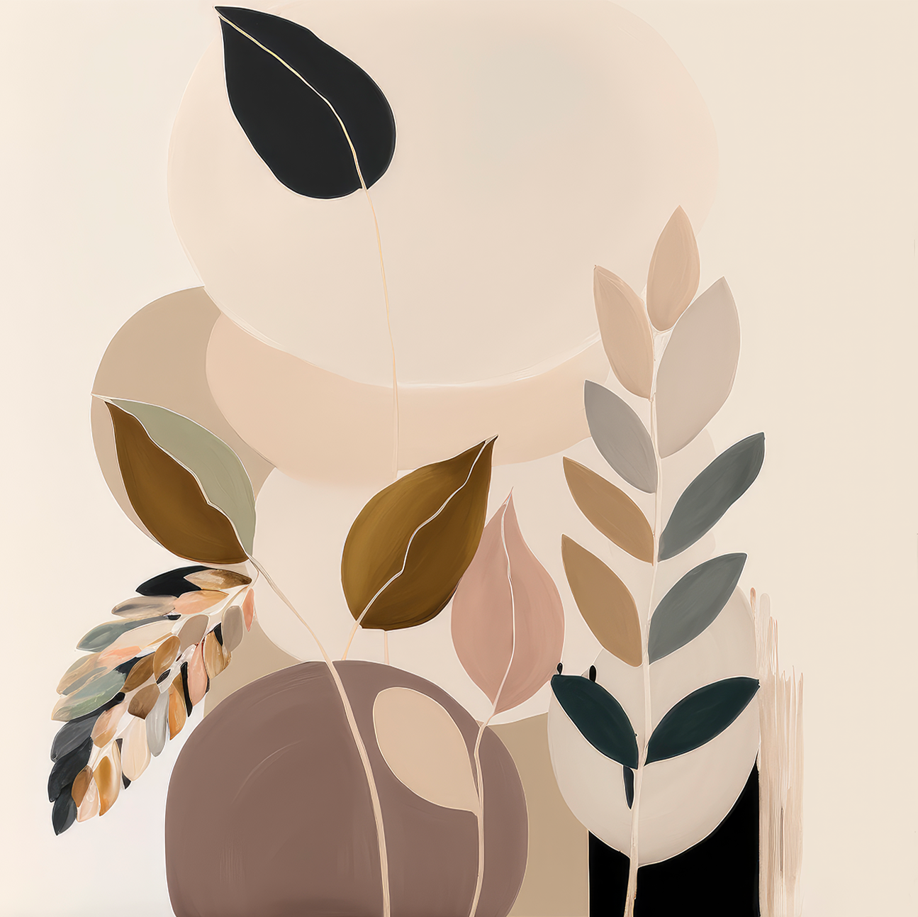 wall-art-print-canvas-poster-framed-Beauty in Beige Fauna , By Bella Eve-1