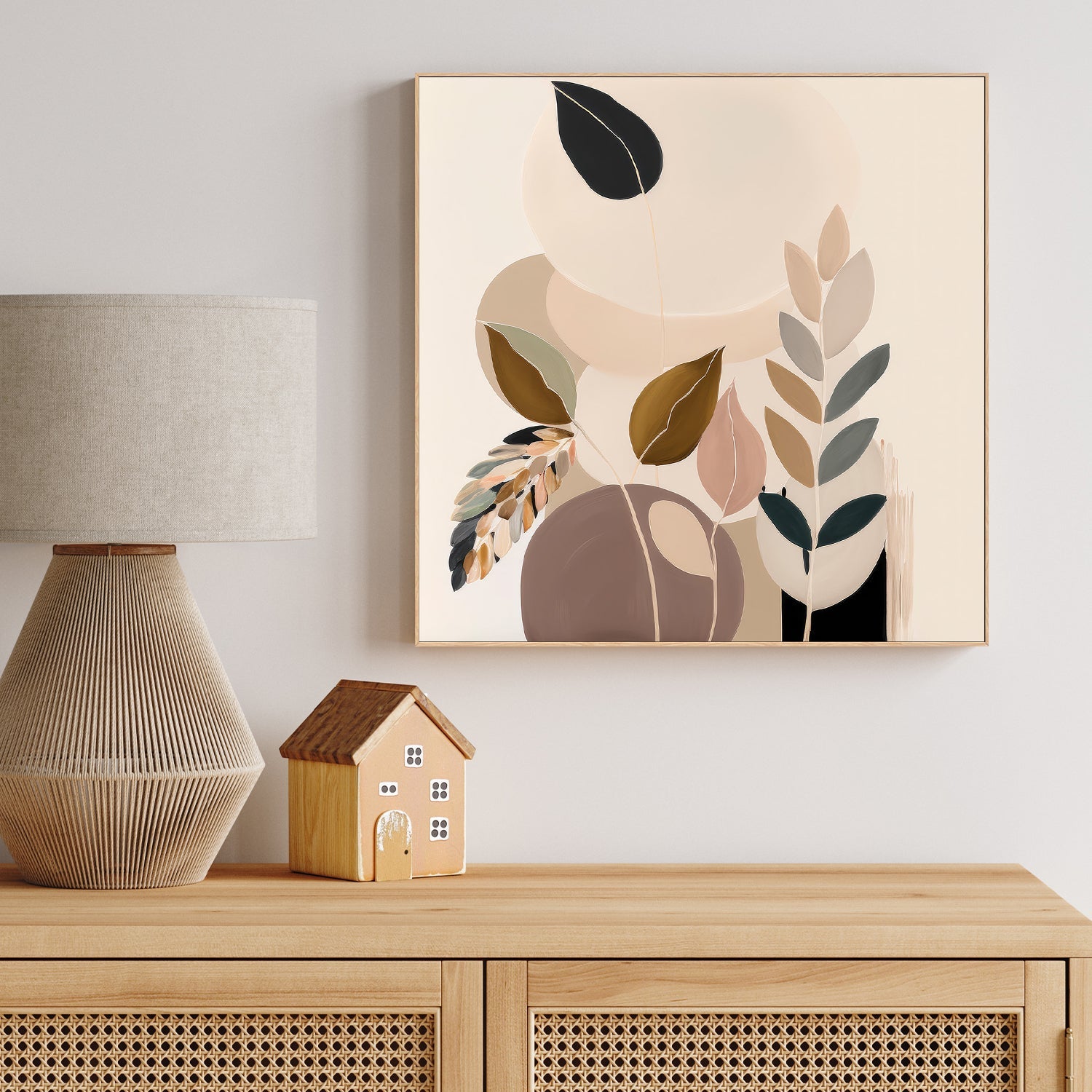 wall-art-print-canvas-poster-framed-Beauty in Beige Fauna , By Bella Eve-2
