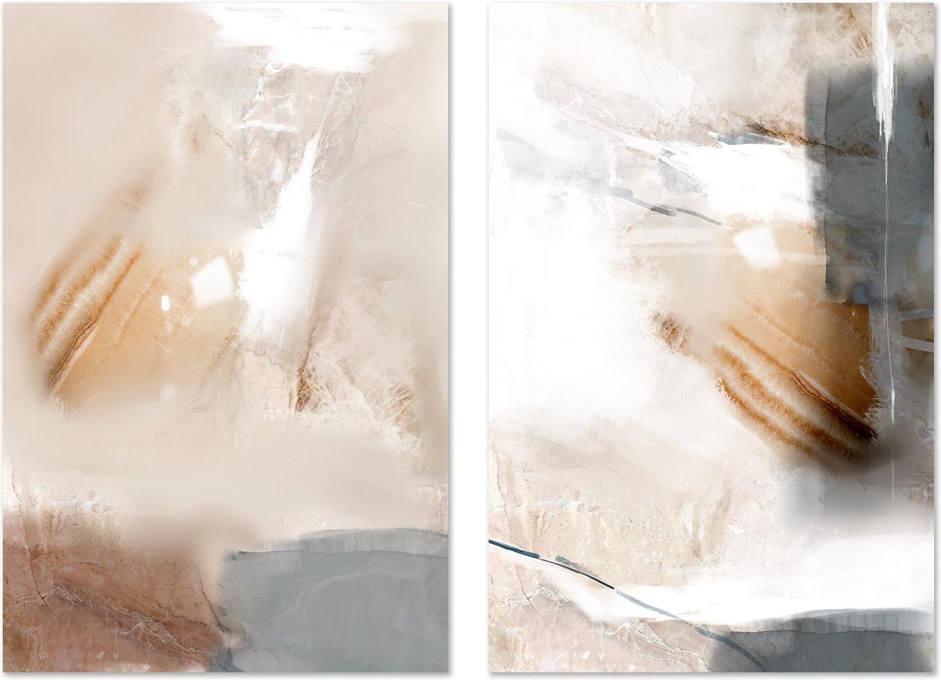 wall-art-print-canvas-poster-framed-Beige Fondness, Style A & B, Set of 2-GIOIA-WALL-ART