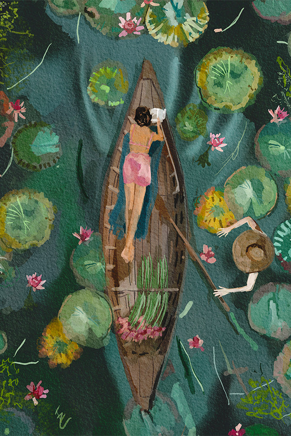 wall-art-print-canvas-poster-framed-Between the lilies-1