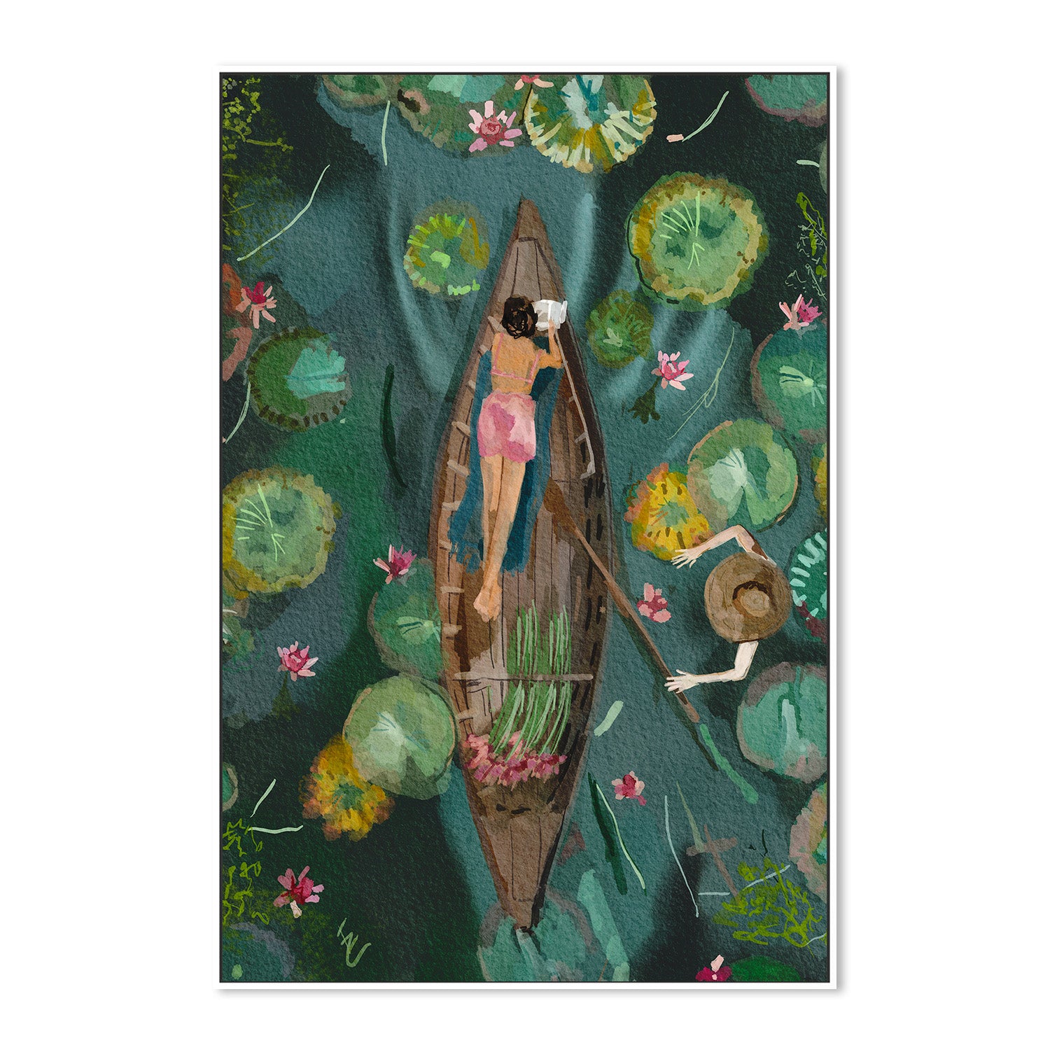 wall-art-print-canvas-poster-framed-Between the lilies-5