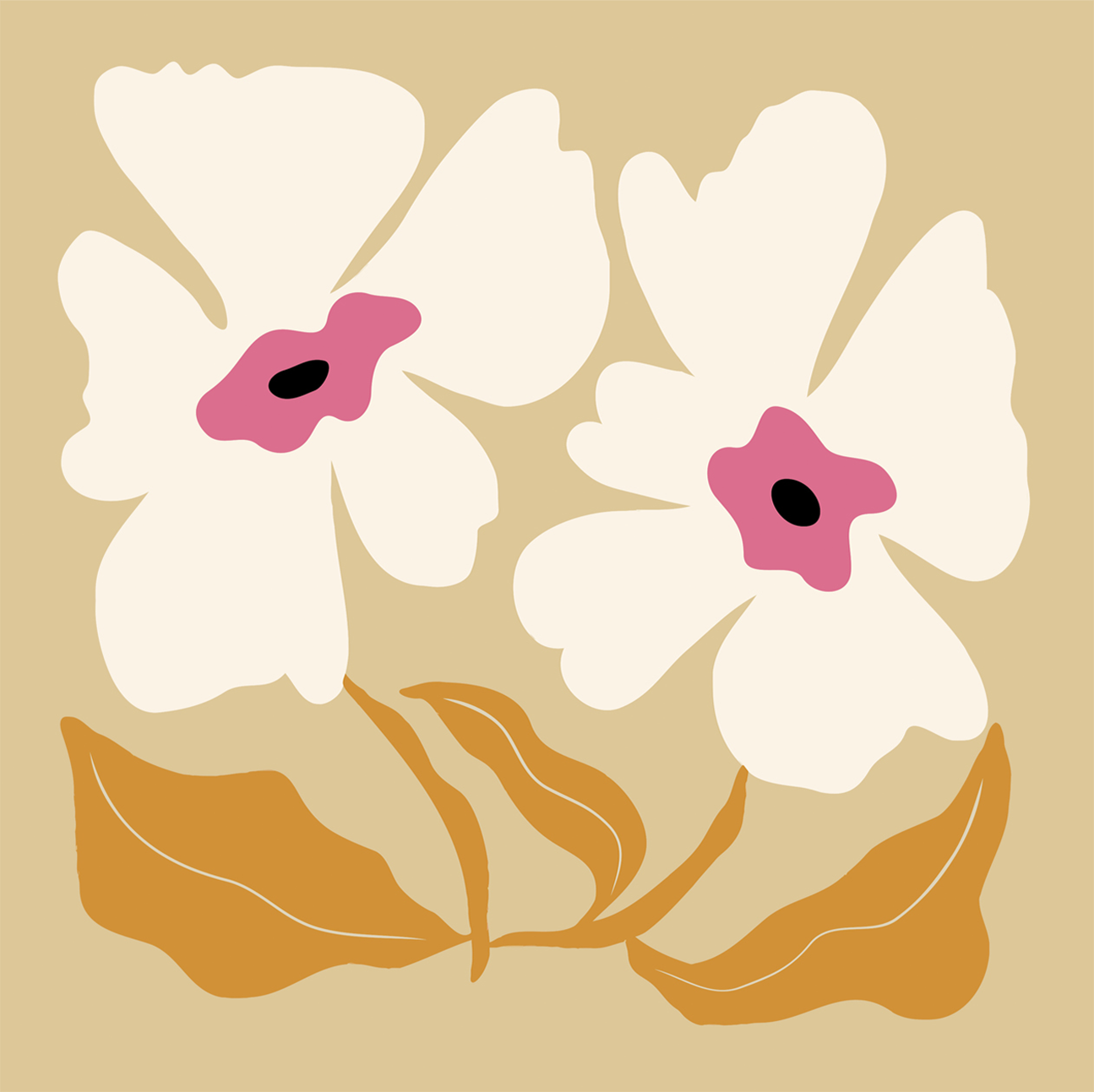 wall-art-print-canvas-poster-framed-Big Blooming, Style F , By Miho Art Studio , By Miho Art Studio-1