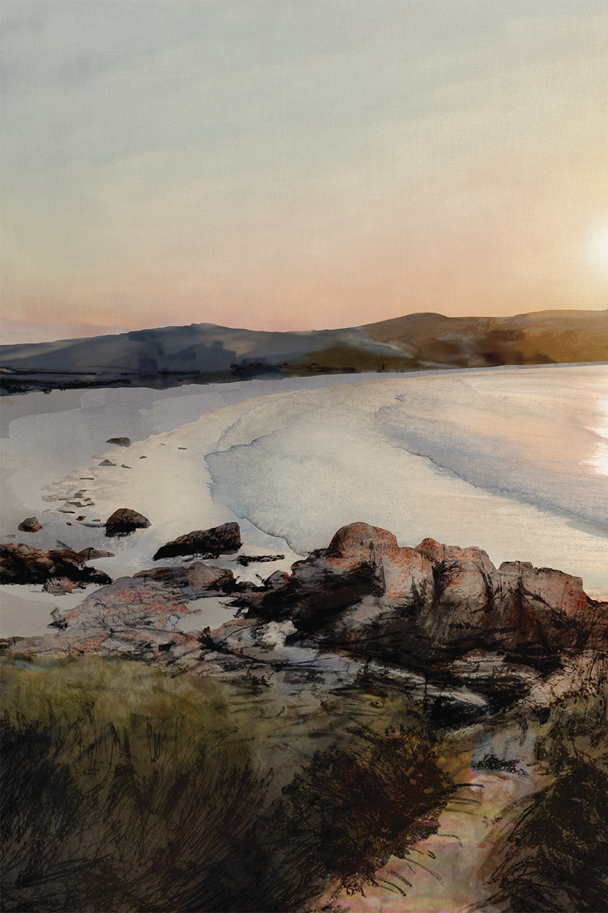 wall-art-print-canvas-poster-framed-Binalong Bay Beach , By Dear Musketeer Studio-1